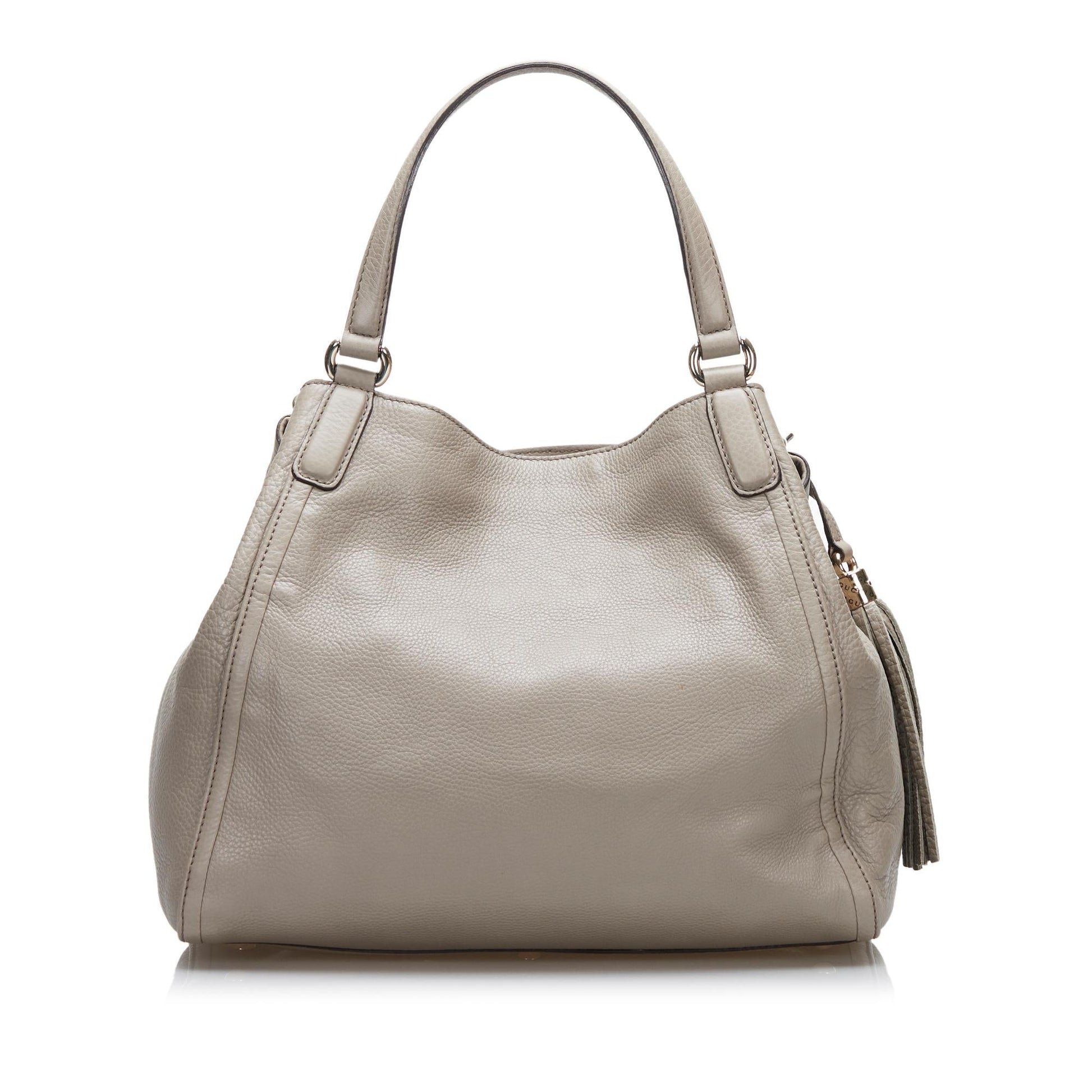 Gucci Soho SHG Calf Grey Tote Bag