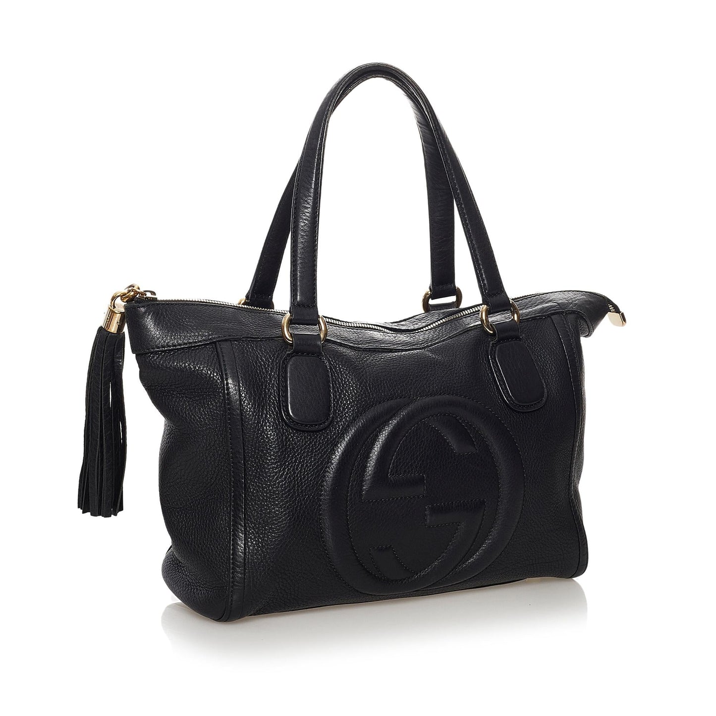 Gucci Soho Working SHG Leather Calf Black Tote Bag