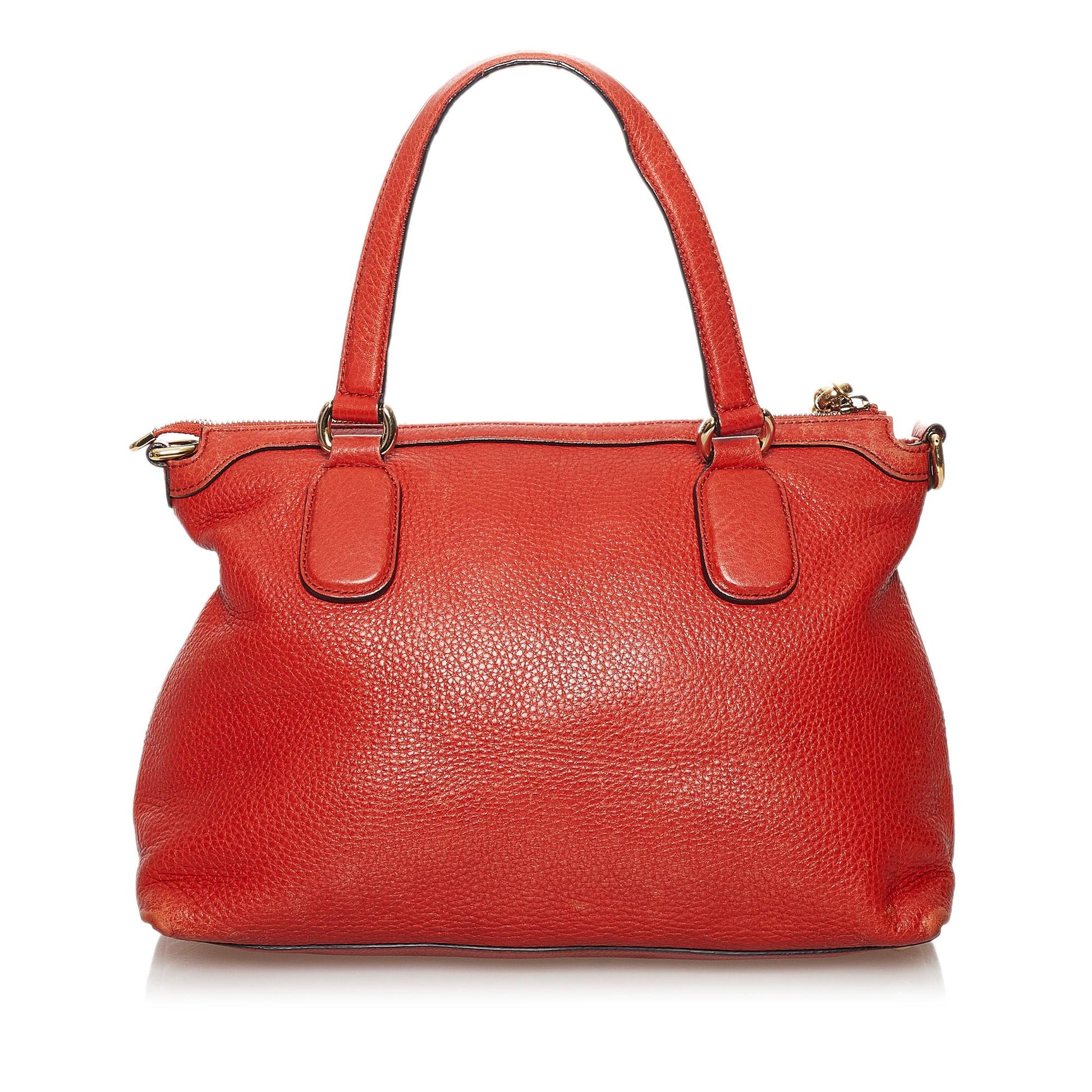 Gucci Soho Working SHG Calf Red Satchel Bag