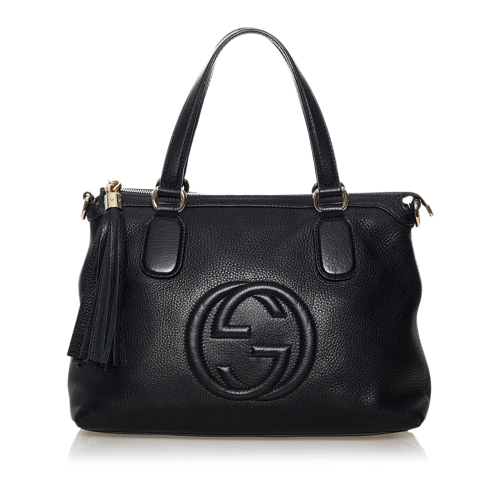Gucci Soho Working SHG Calf Black Satchel Bag Satchel Shg