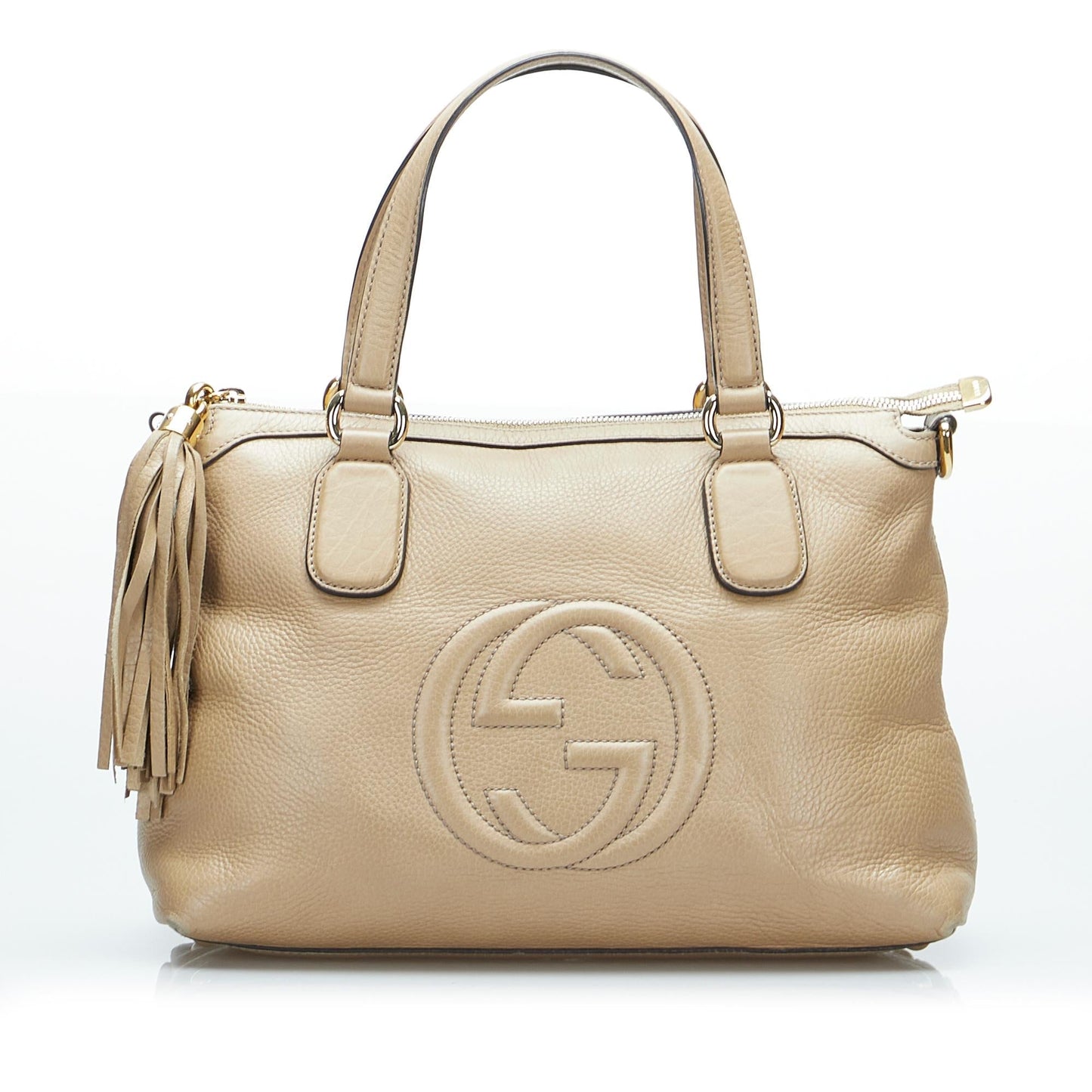 Gucci Soho Working SHG-e5ttp0 Calf Brown Satchel Bag