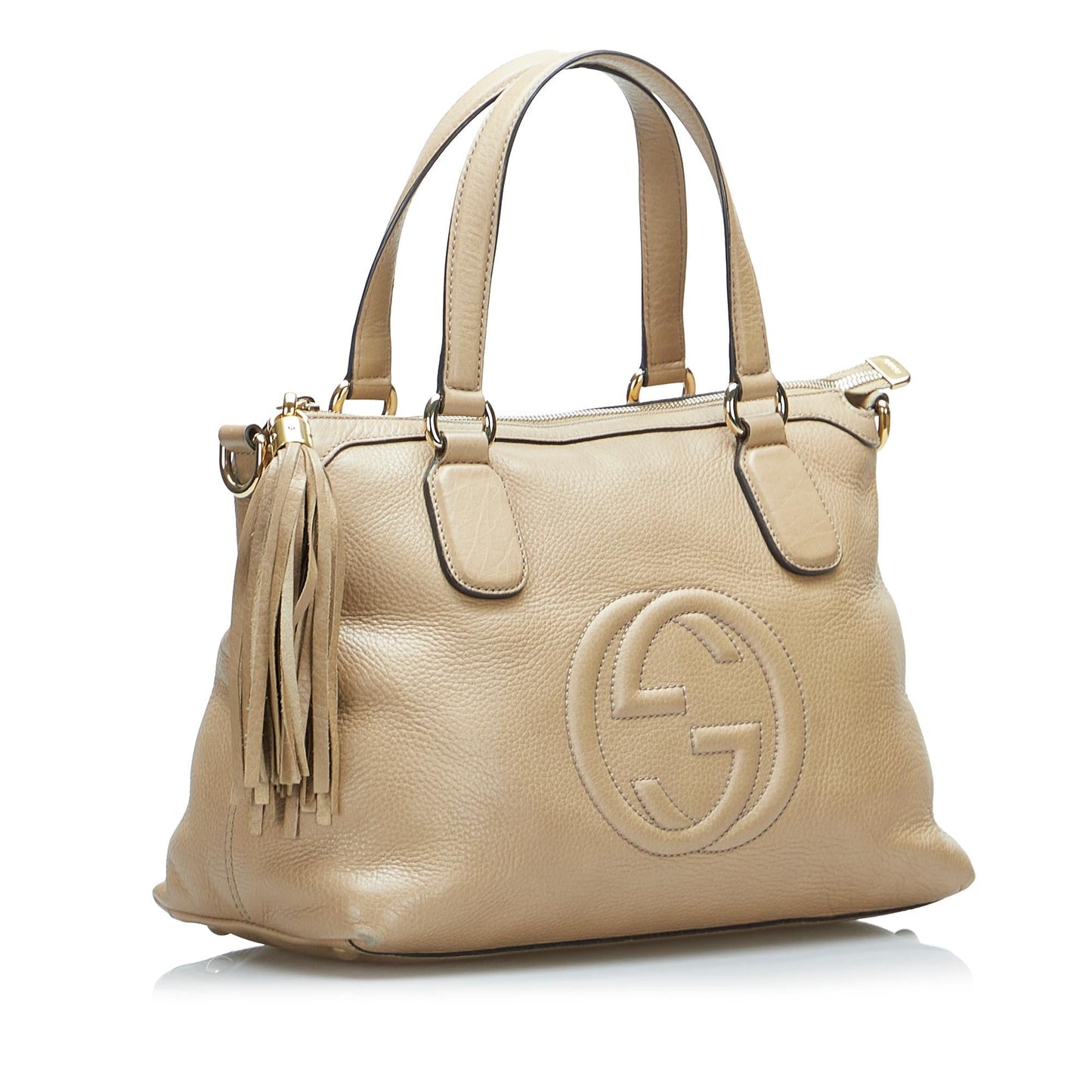 Gucci Soho Working SHG-e5ttp0 Calf Brown Satchel Bag