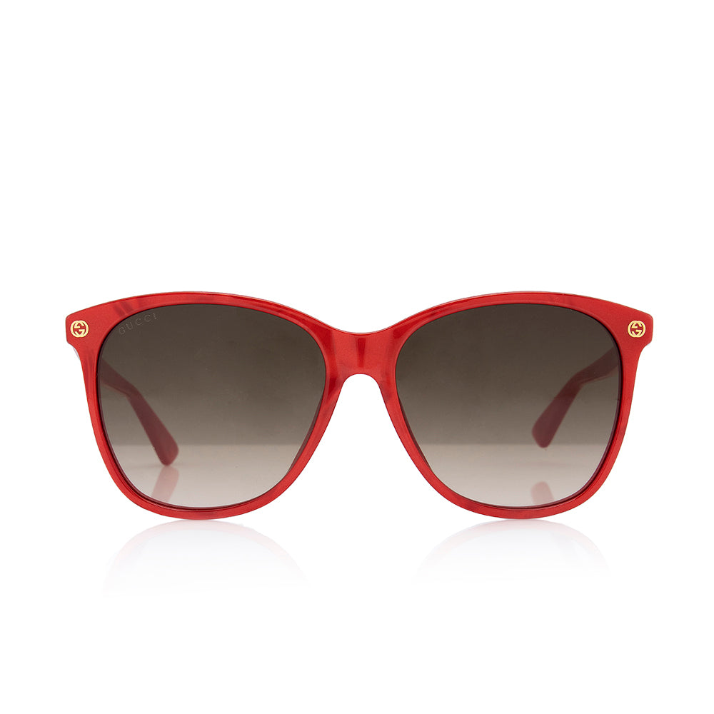 Gucci Square GG Sunglasses SHF Red Accessory