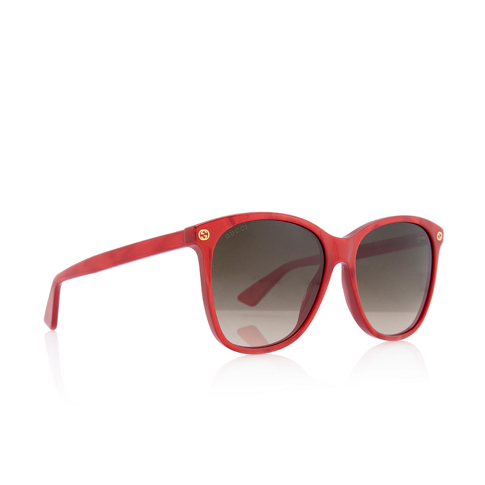 Gucci Square GG Sunglasses SHF Red Accessory
