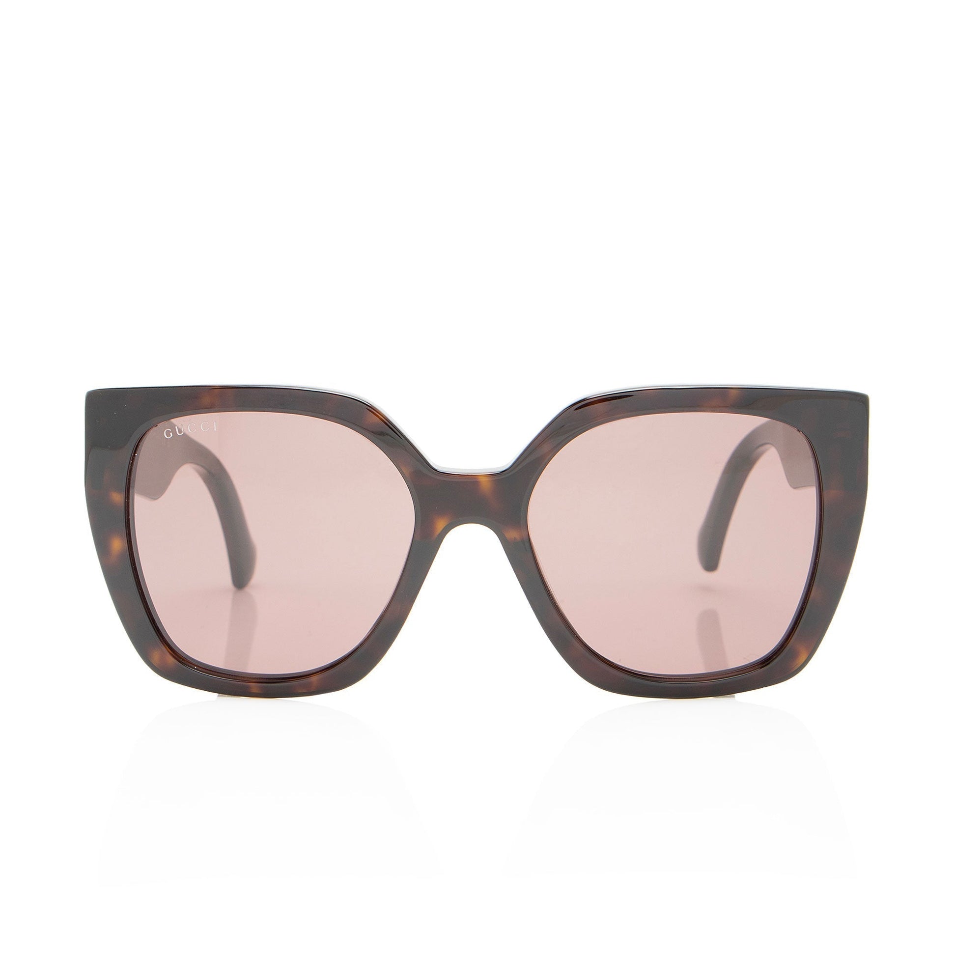 Gucci GG Square Sunglasses Brown Red Green Accessory