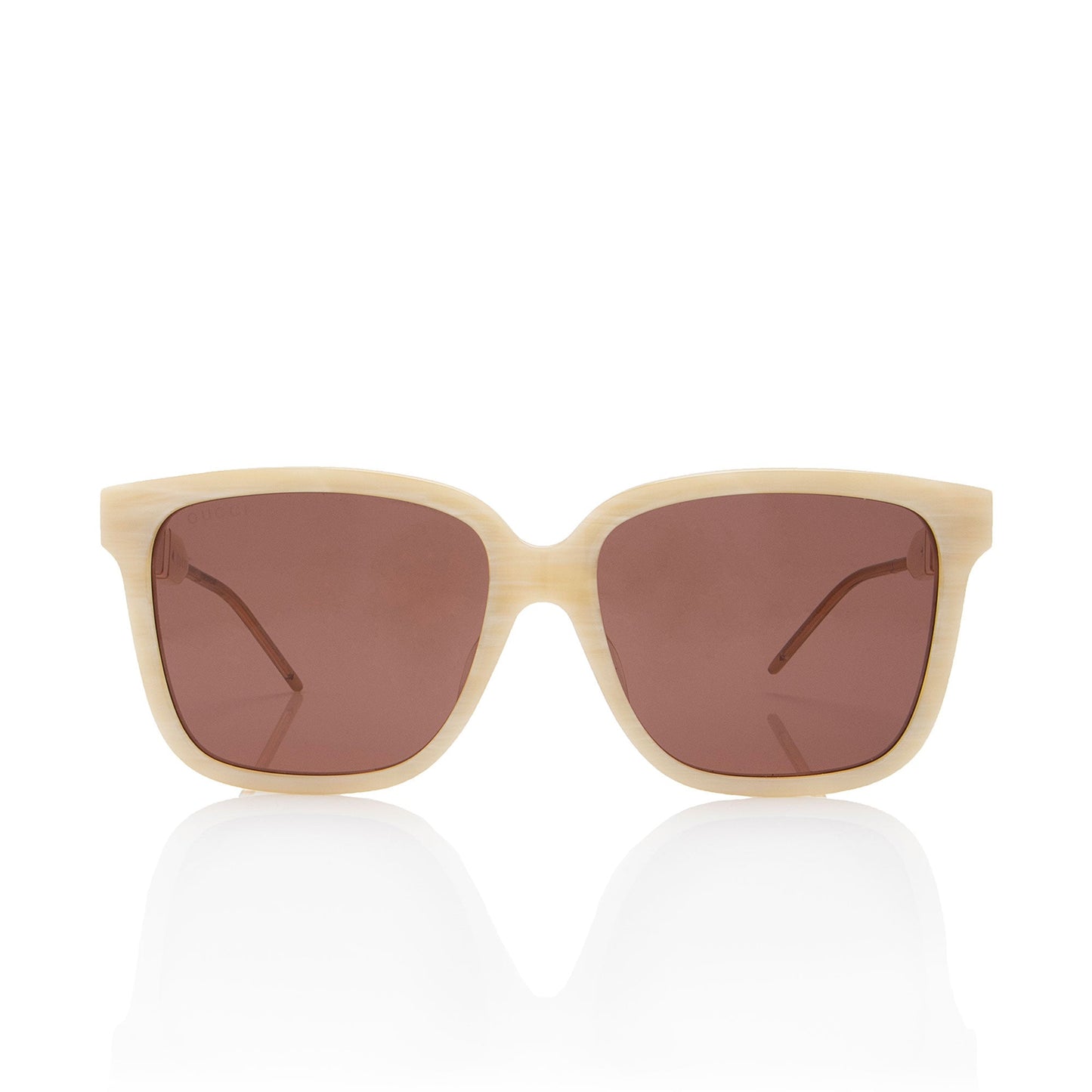 Gucci Square Sunglasses Brown Beige Accessory