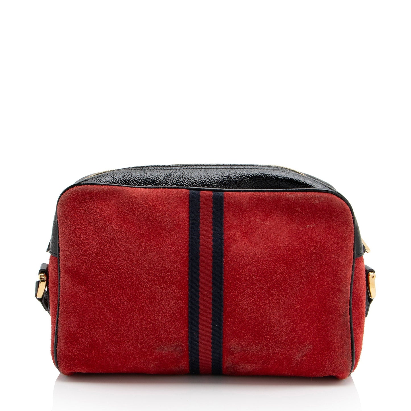 Gucci Ophidia Camera Leather Suede Nylon Patent Shoulder Bag