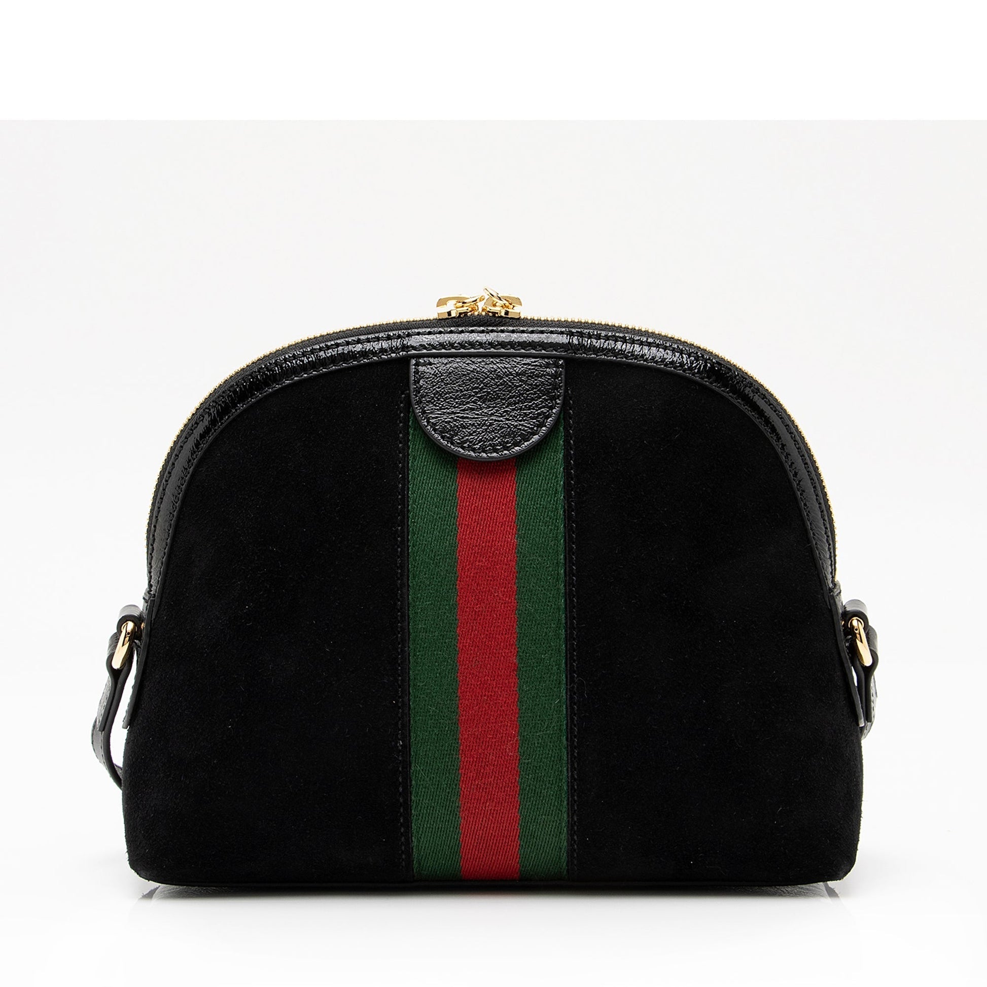 Gucci Ophidia Dome SHF Leather Suede Nylon Patent Crossbody Bag