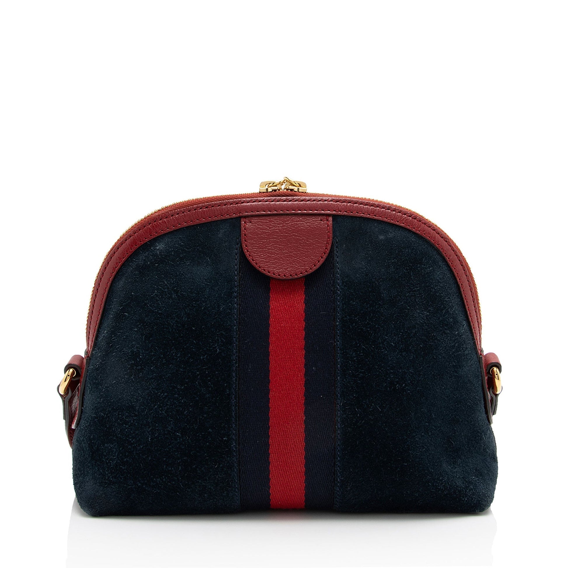 Gucci Ophidia Dome SHF-DKjfM3 Leather Suede Nylon Blue Crossbody Bag