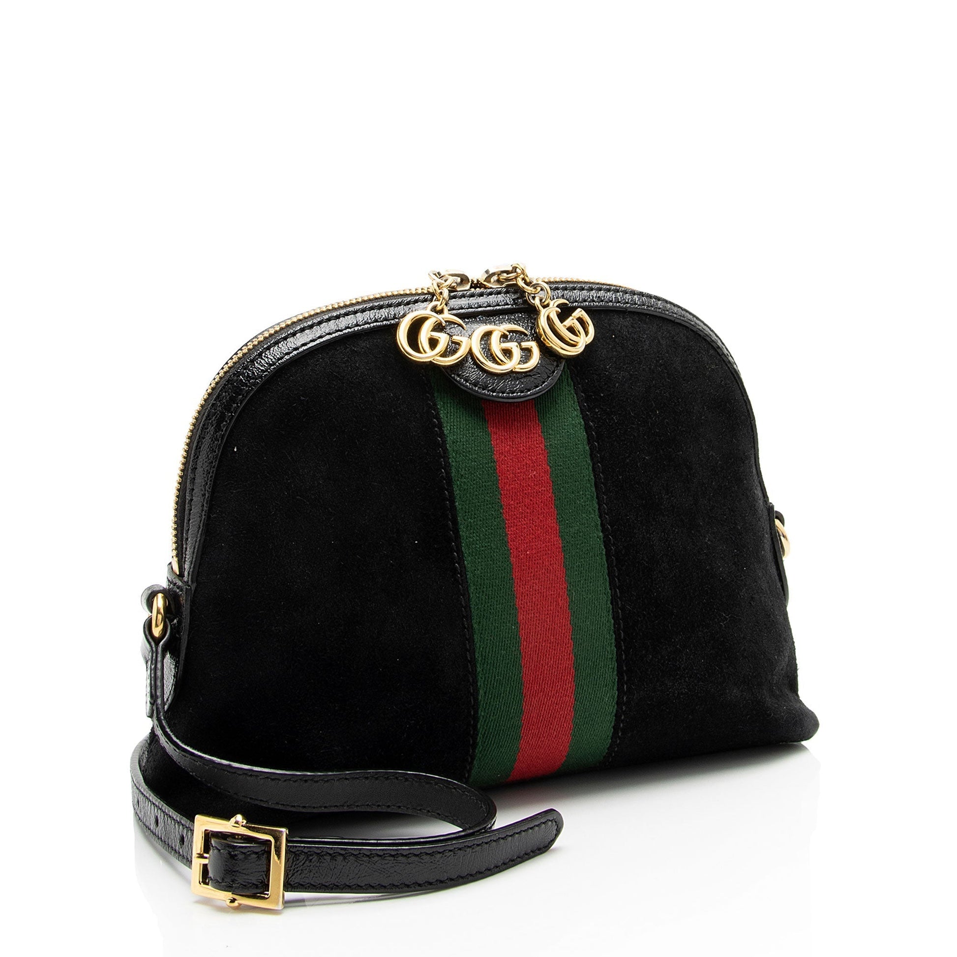 Gucci Ophidia Dome SHF-BDjB7x Leather Suede Nylon Patent Crossbody Bag
