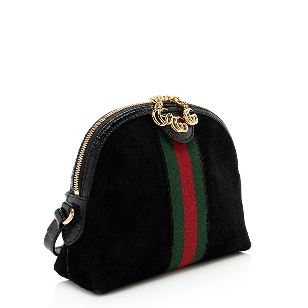 Gucci Ophidia Dome SHF Leather Suede Nylon Patent Crossbody Bag Bag Shf
