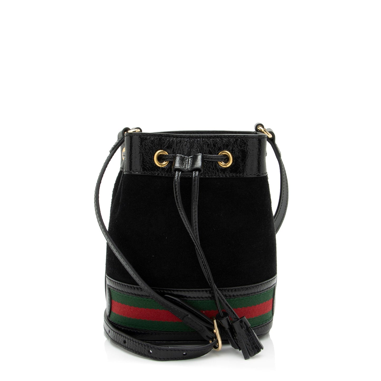 Gucci Ophidia Bucket SHF-2h2Hru Leather Suede Nylon Patent Crossbody Bag