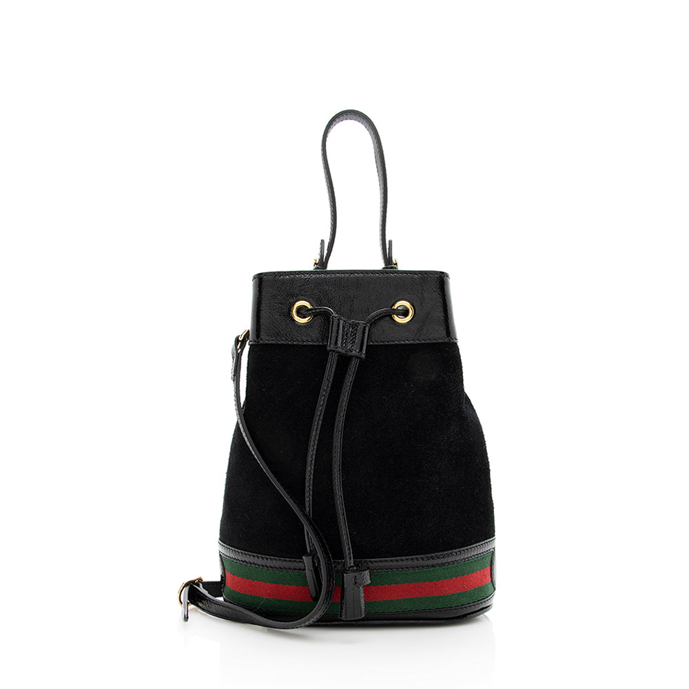 Gucci Ophidia Bucket SHF Leather Suede Nylon Patent Shoulder Bag