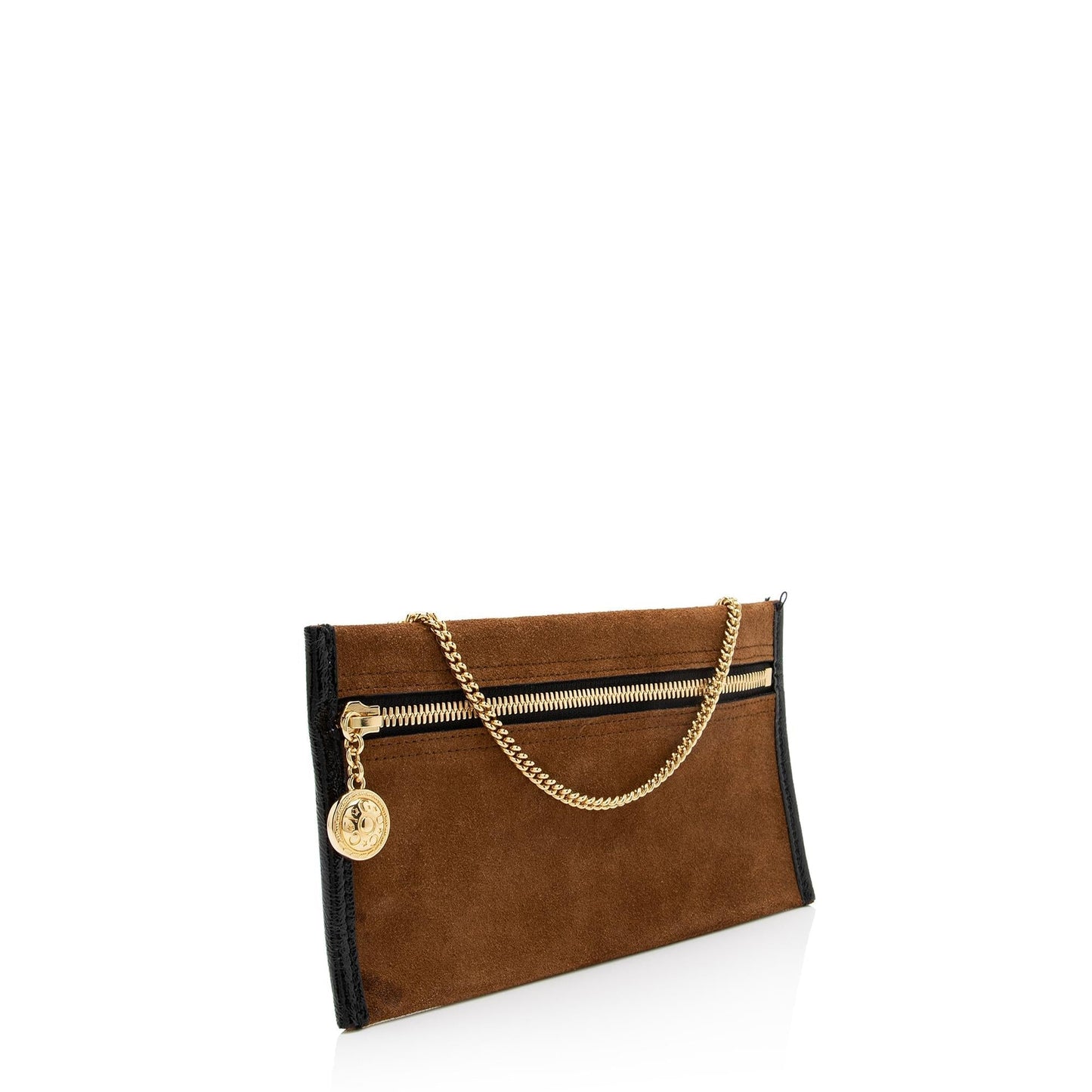 Gucci Pochette SHF Leather Suede Patent Black Clutch Bag Pochette Shf