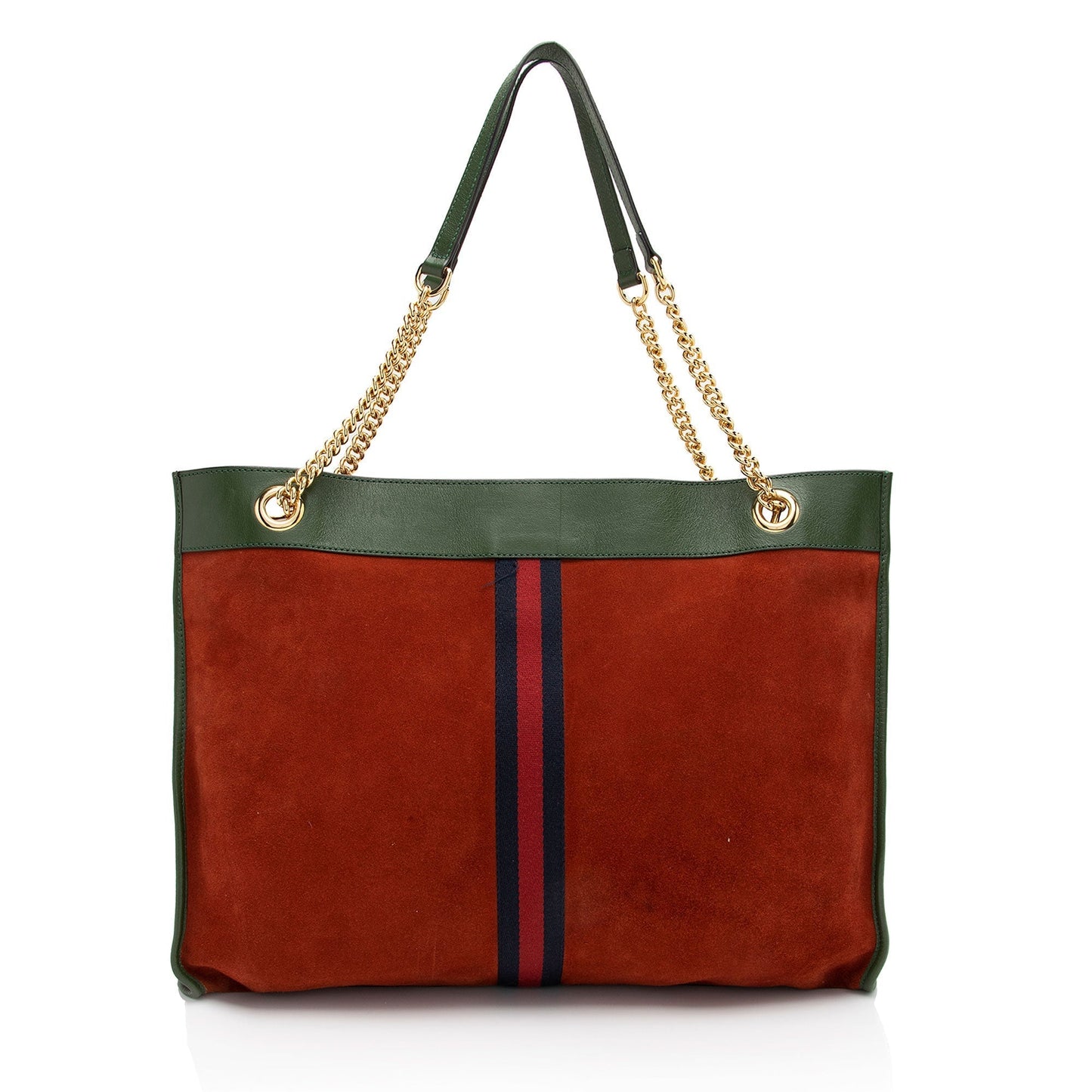 Gucci Rajah SHF-eovfw8 Leather Suede Nylon Green Tote Bag