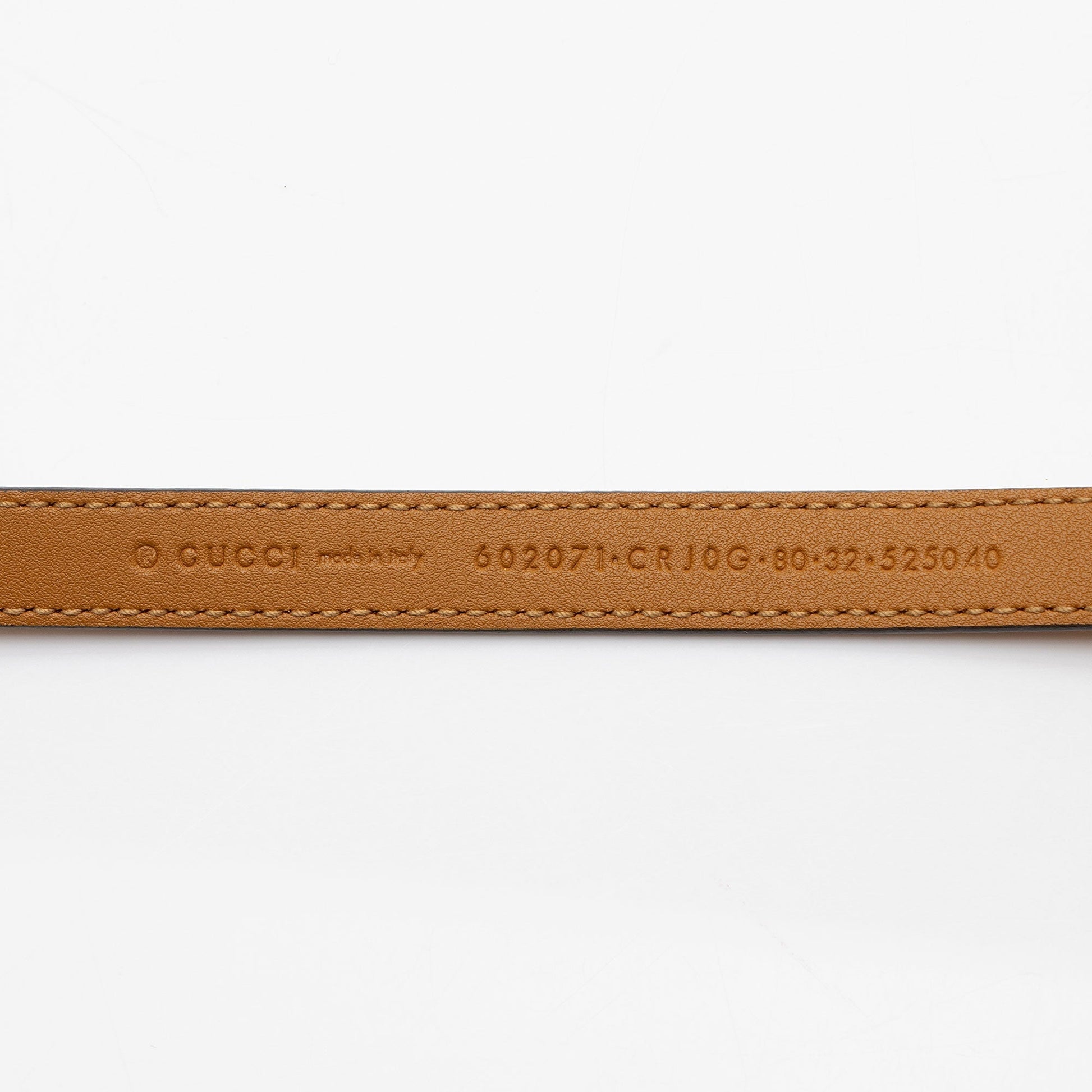 Gucci Torchon GG Skinny Belt - Leather Suede Brown Gold Accessory Shf Diewsz