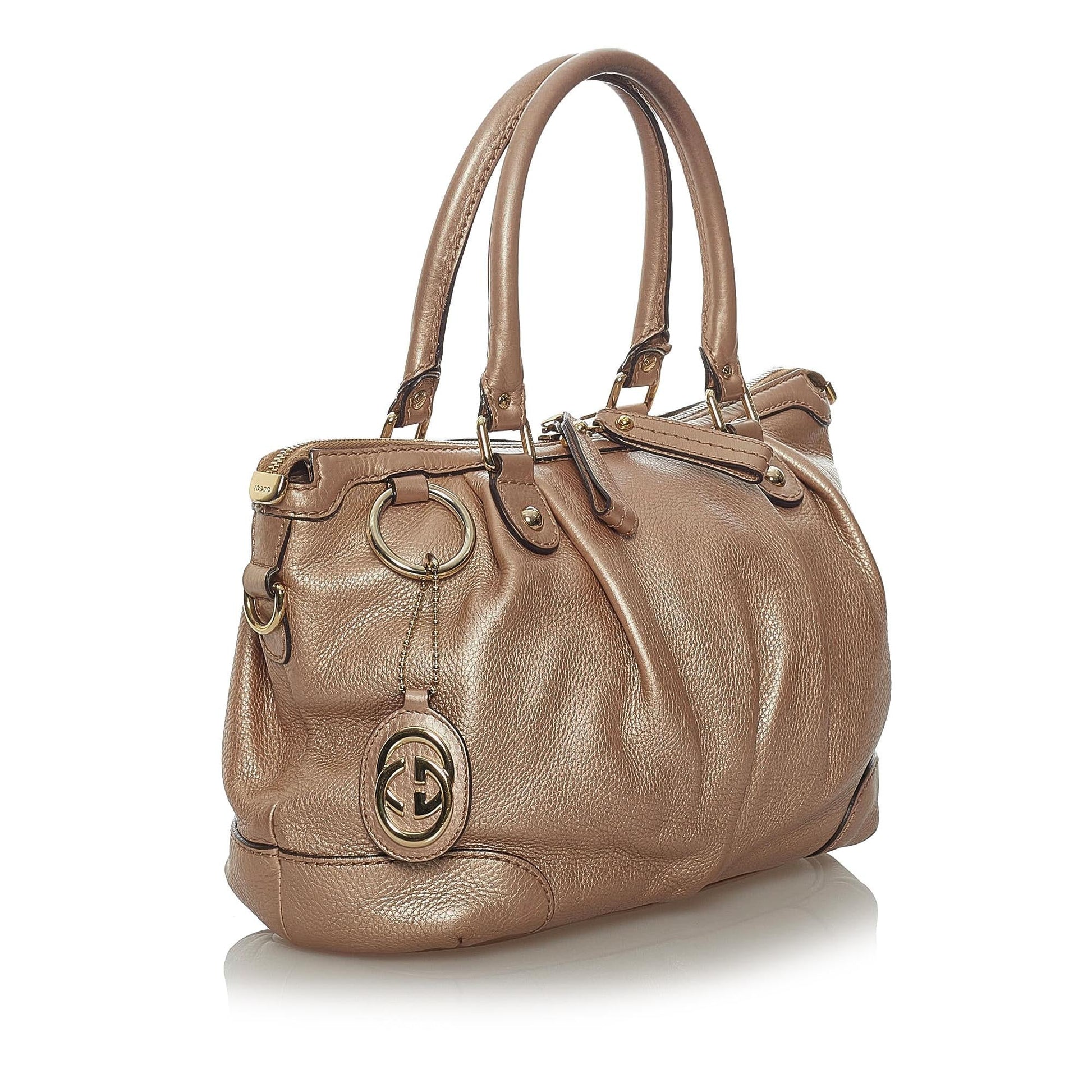 Gucci Sukey SHG Leather Calf Brown Satchel Bag Satchel Shg