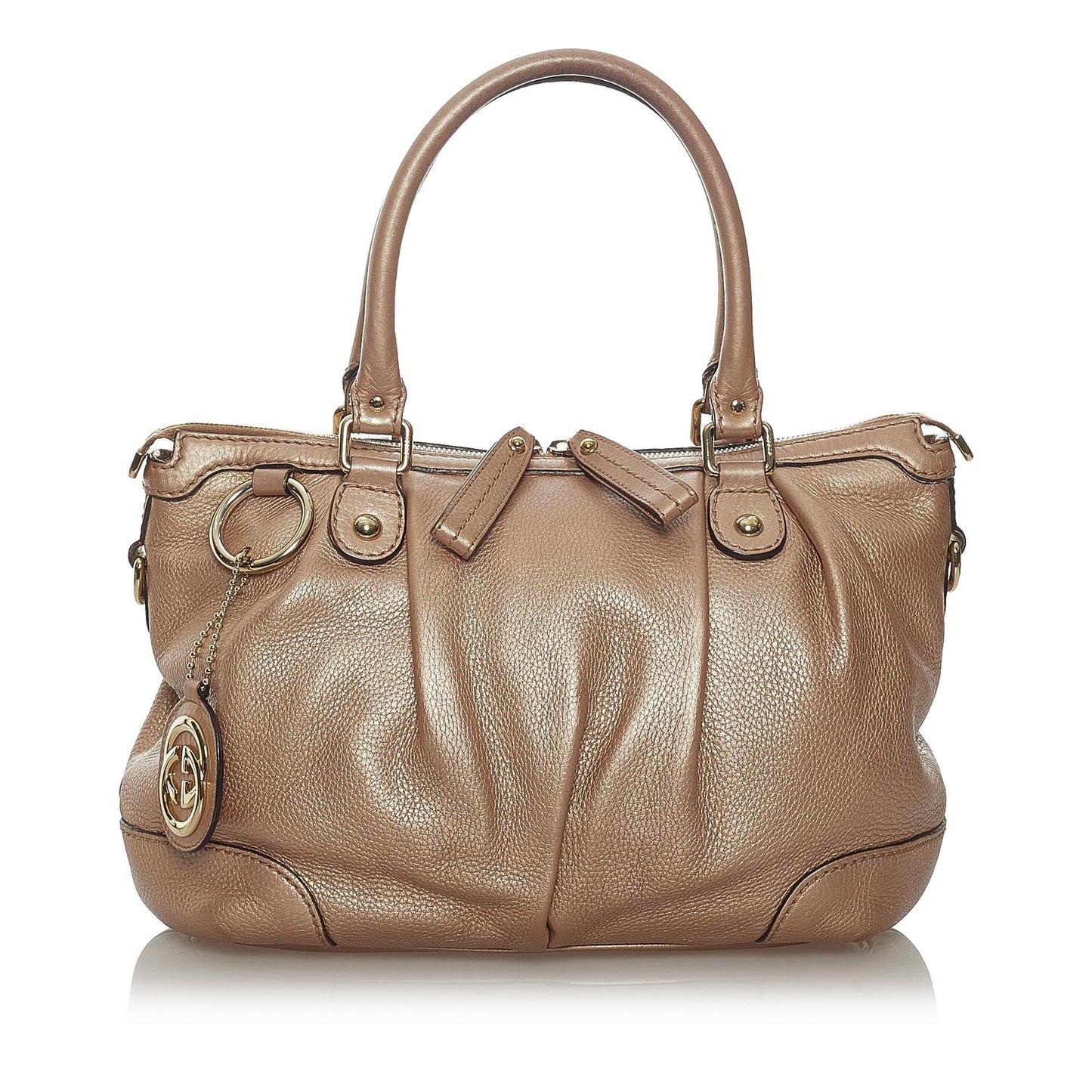 Gucci Sukey SHG Leather Calf Brown Satchel Bag