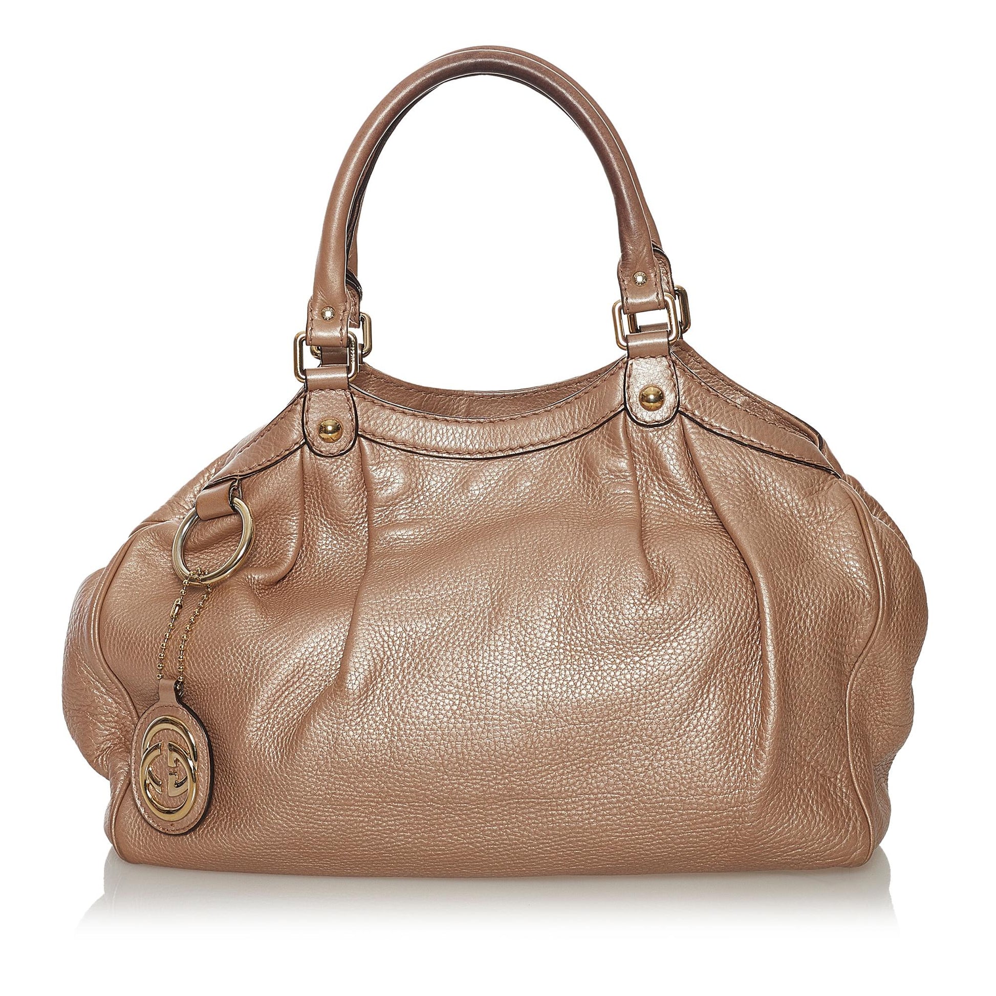 Gucci Sukey SHG Leather Calf Brown Tote Bag