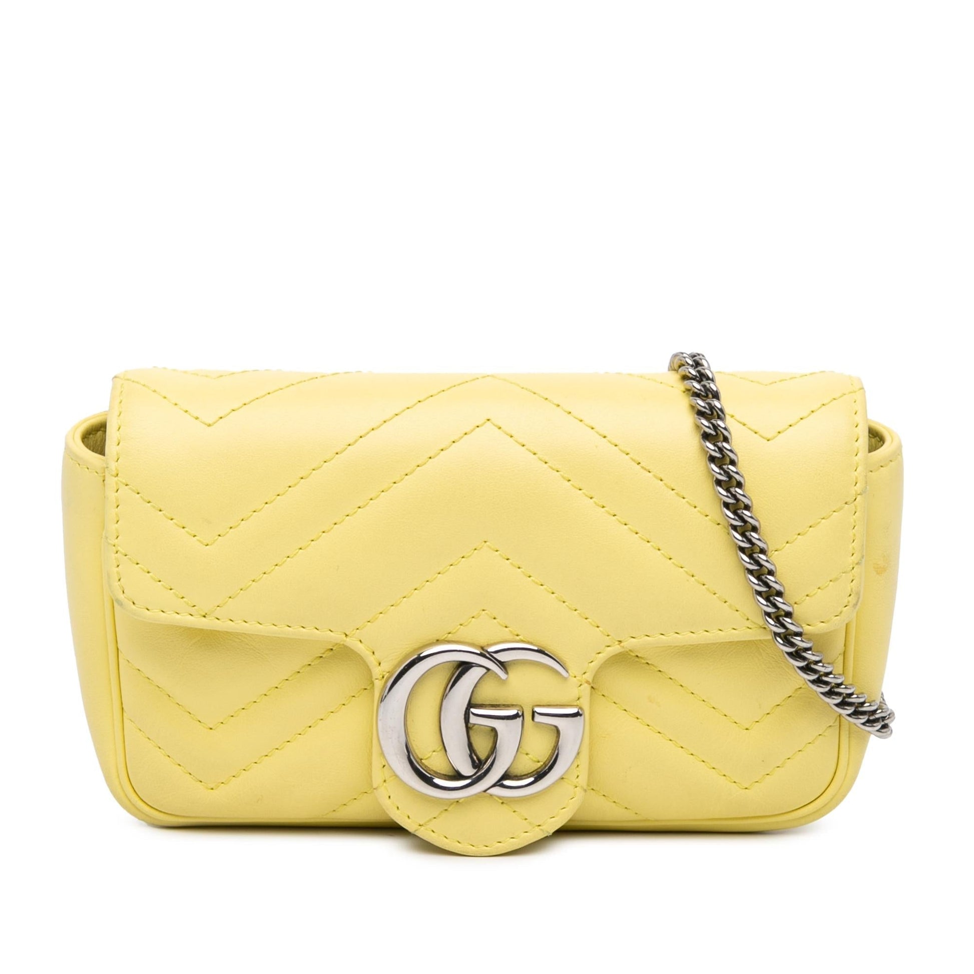 Gucci Super GG Marmont Flap Matelasse Leather Calf Mini Crossbody Bag