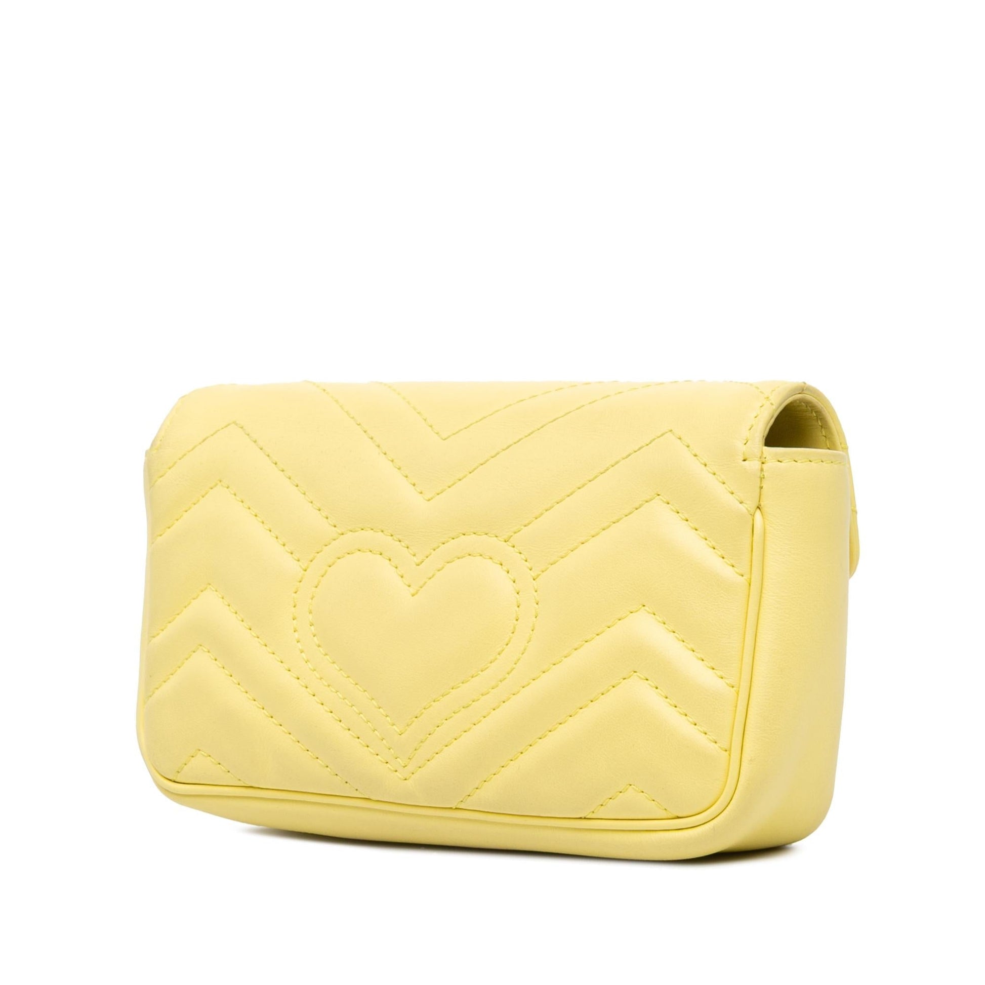 Gucci Super GG Marmont Flap Matelasse Leather Calf Mini Crossbody Bag