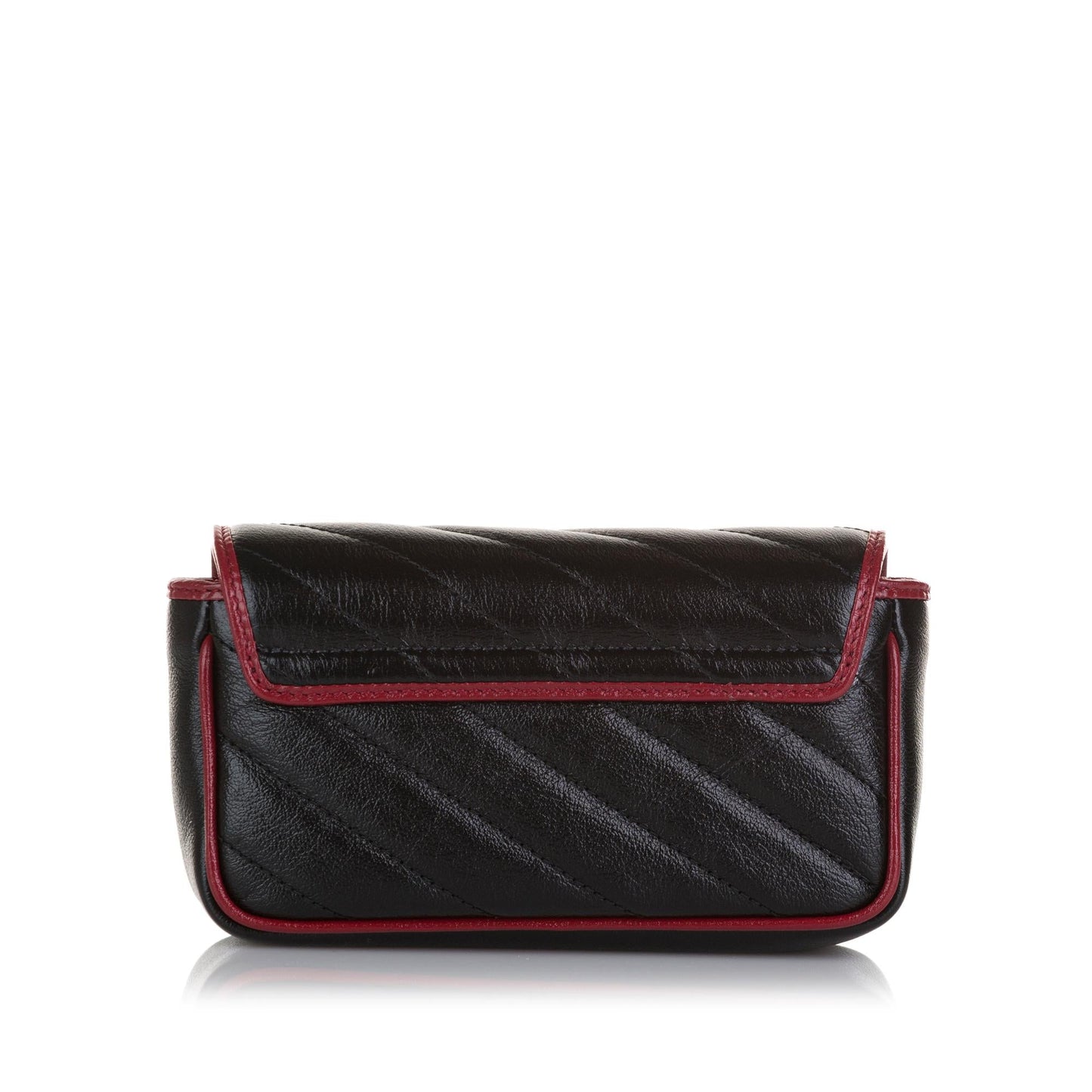 Gucci Super GG Marmont SHG-Nq7OgP Calf Black Mini Crossbody Bag