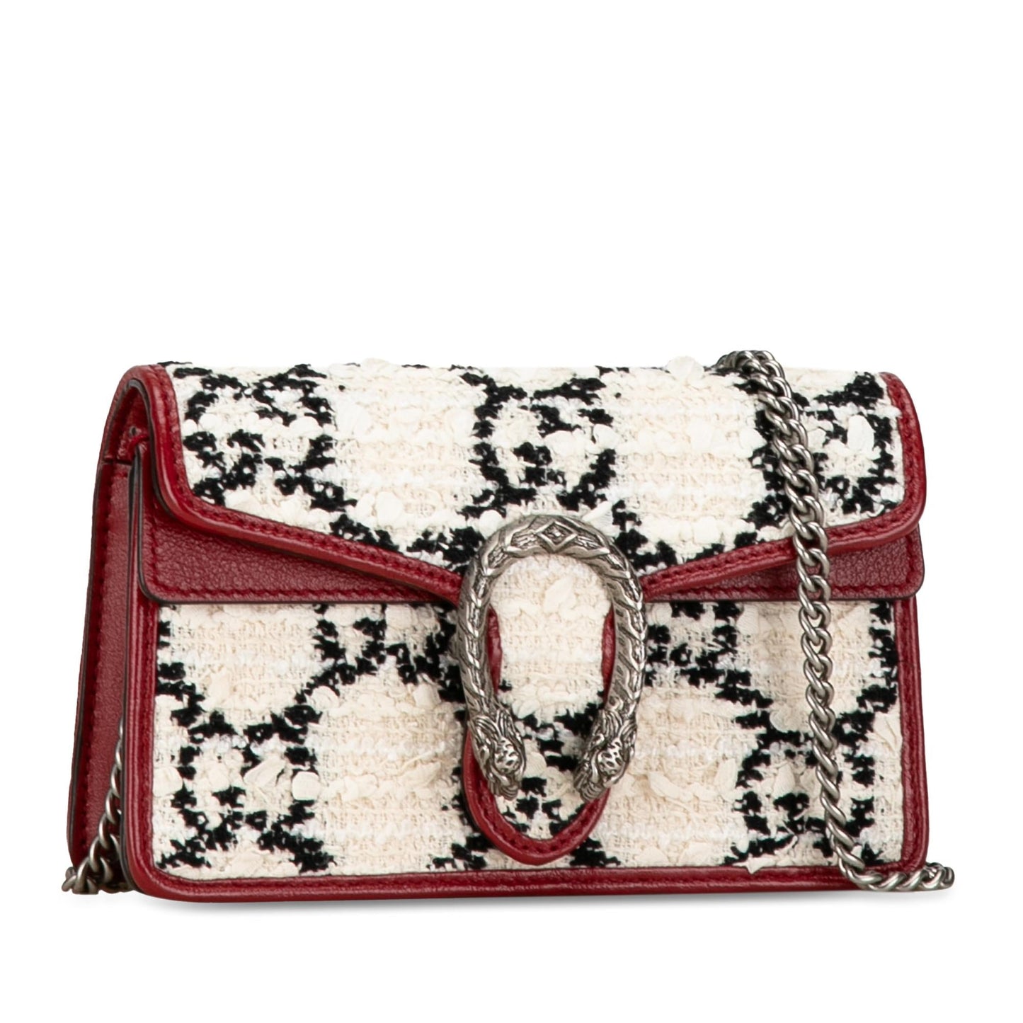 Gucci Super GG Tweed Dionysus SHG-7DgKGM White Mini Crossbody Bag