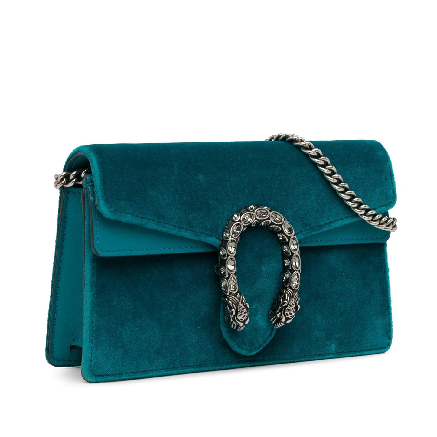 Gucci Super Velvet Dionysus SHG-eHau7e Blue Mini Crossbody Bag