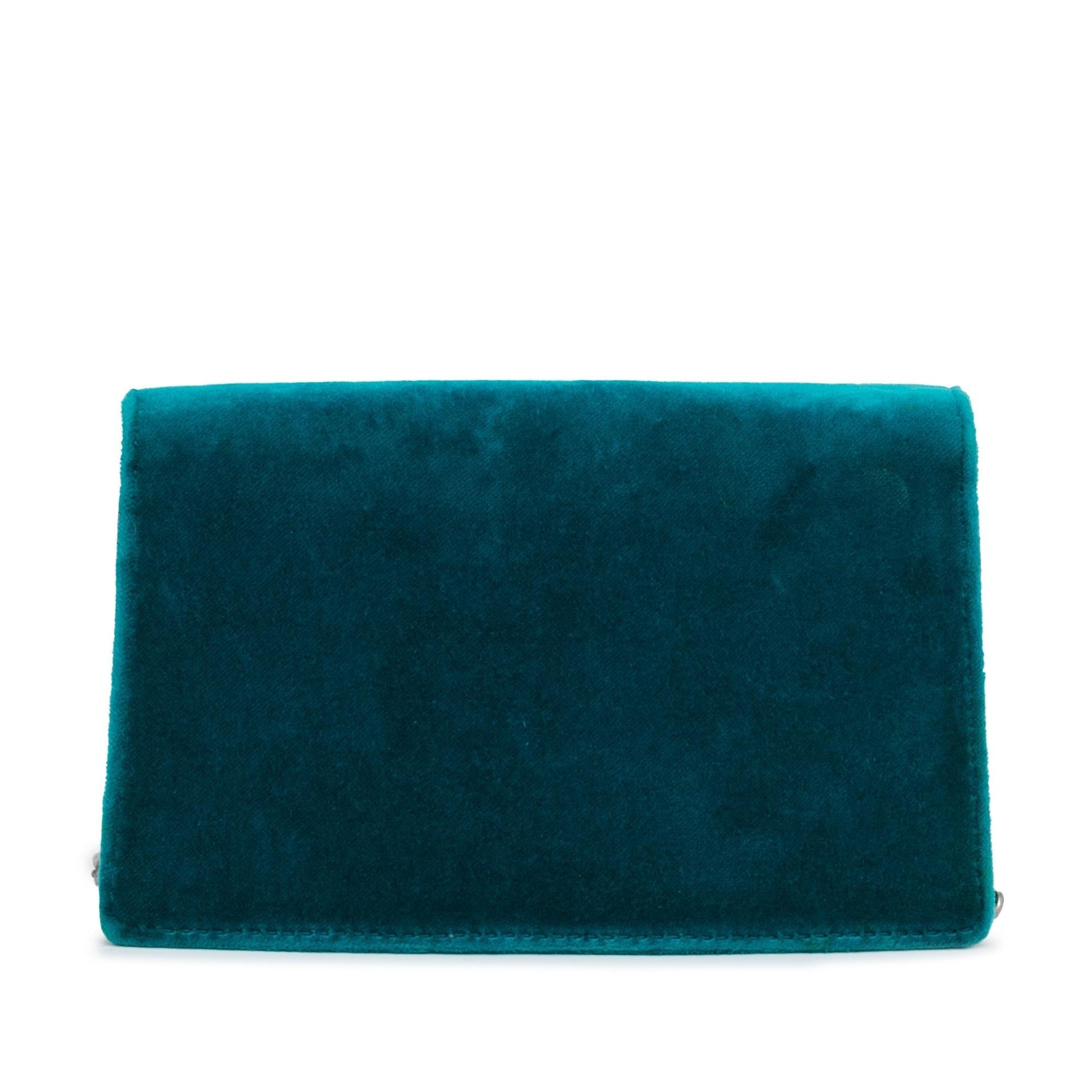 Gucci Super Velvet Dionysus SHG-WeLCd5 Blue Mini Crossbody Bag