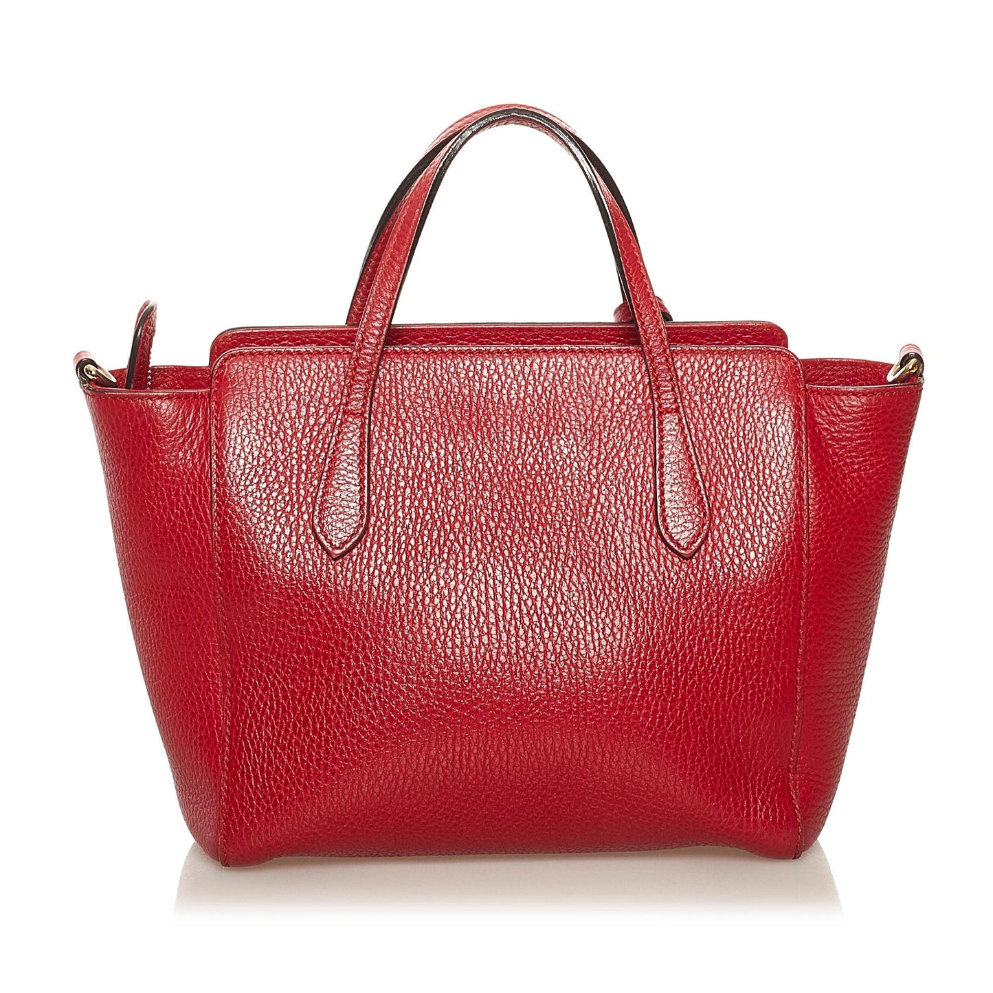 Gucci Swing SHG Leather Calf Red Satchel Bag