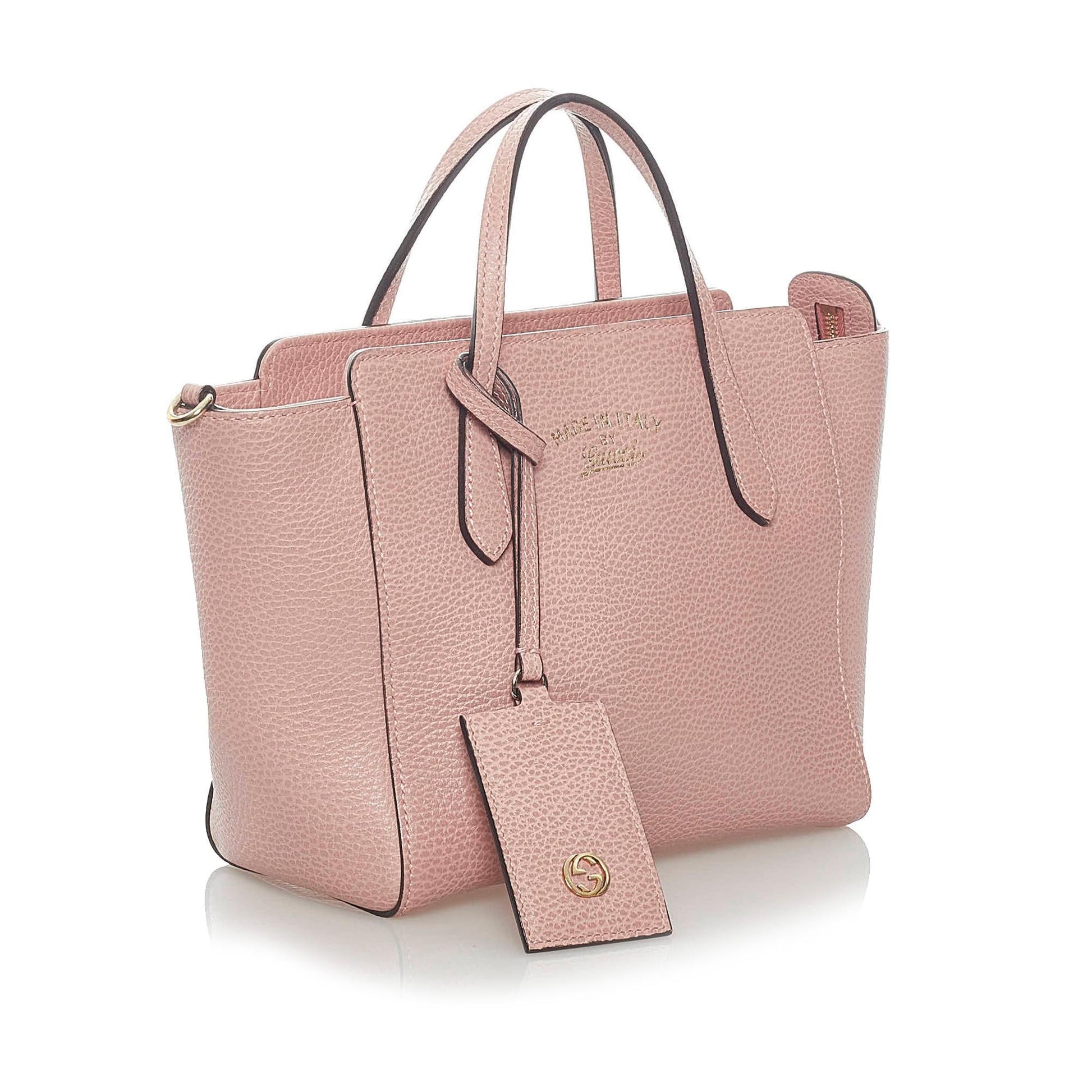 Gucci Swing SHG-BrbcIS Leather Calf Pink Satchel Bag