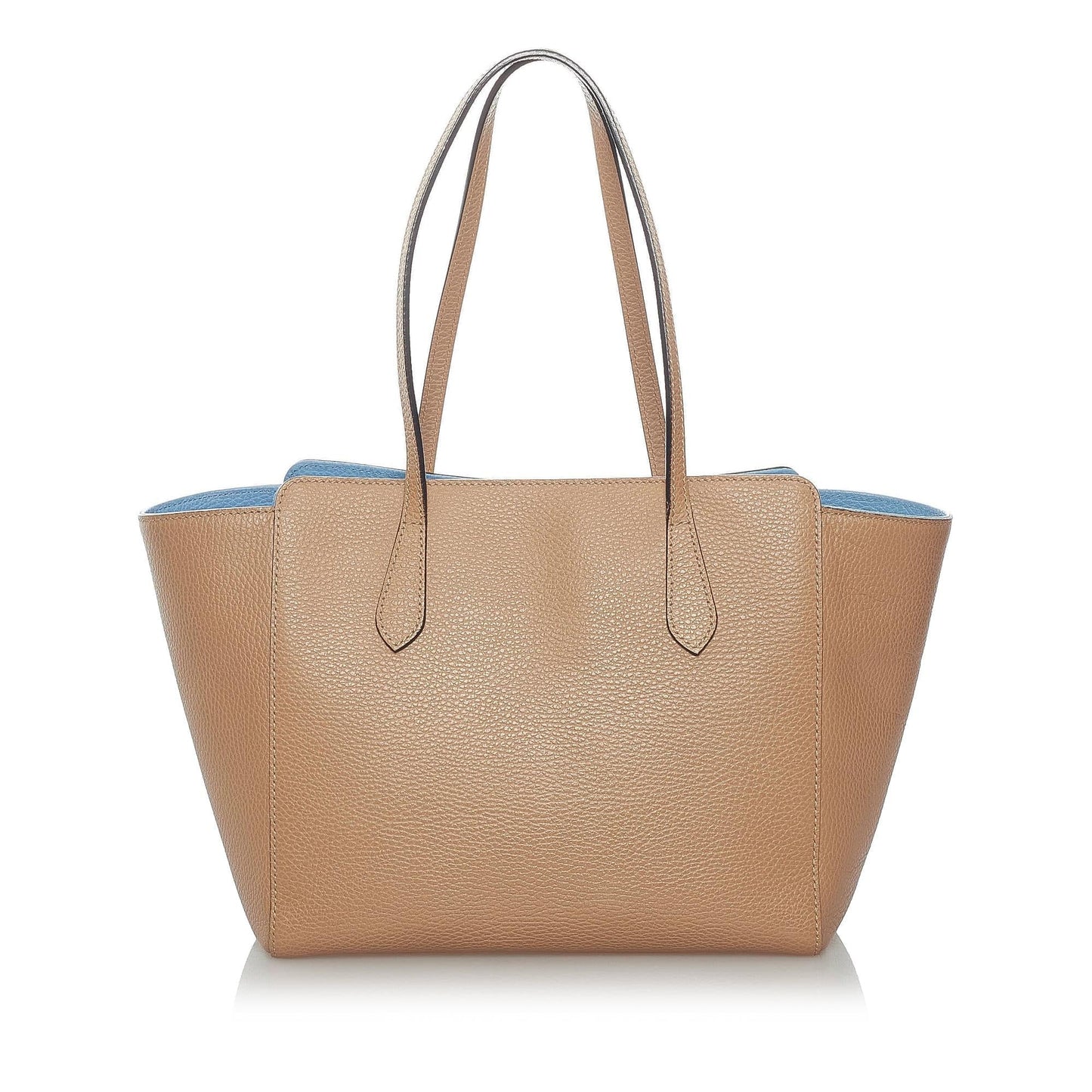 Gucci Swing SHG Leather Calf Brown Tote Bag 5