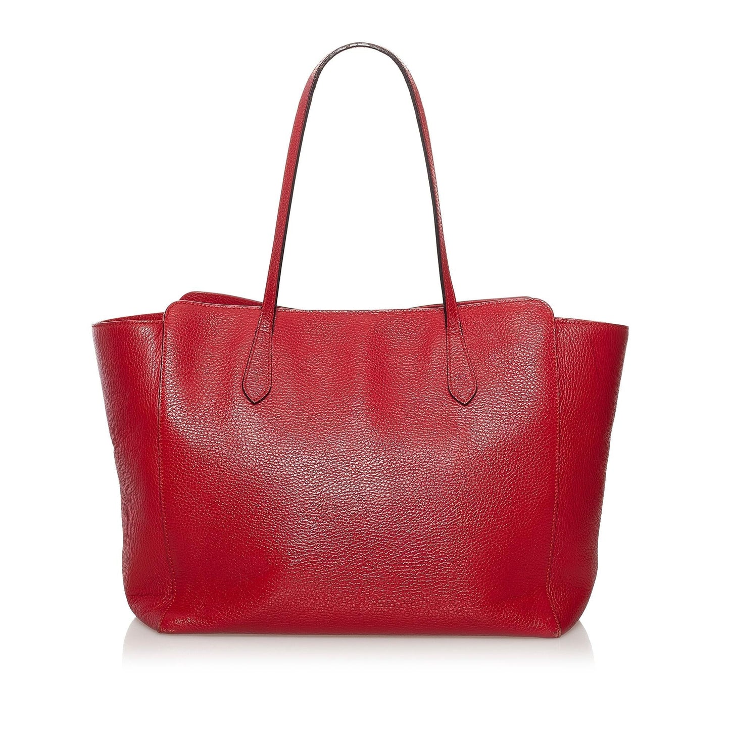 Gucci Swing SHG Leather Calf Red Tote Bag 6