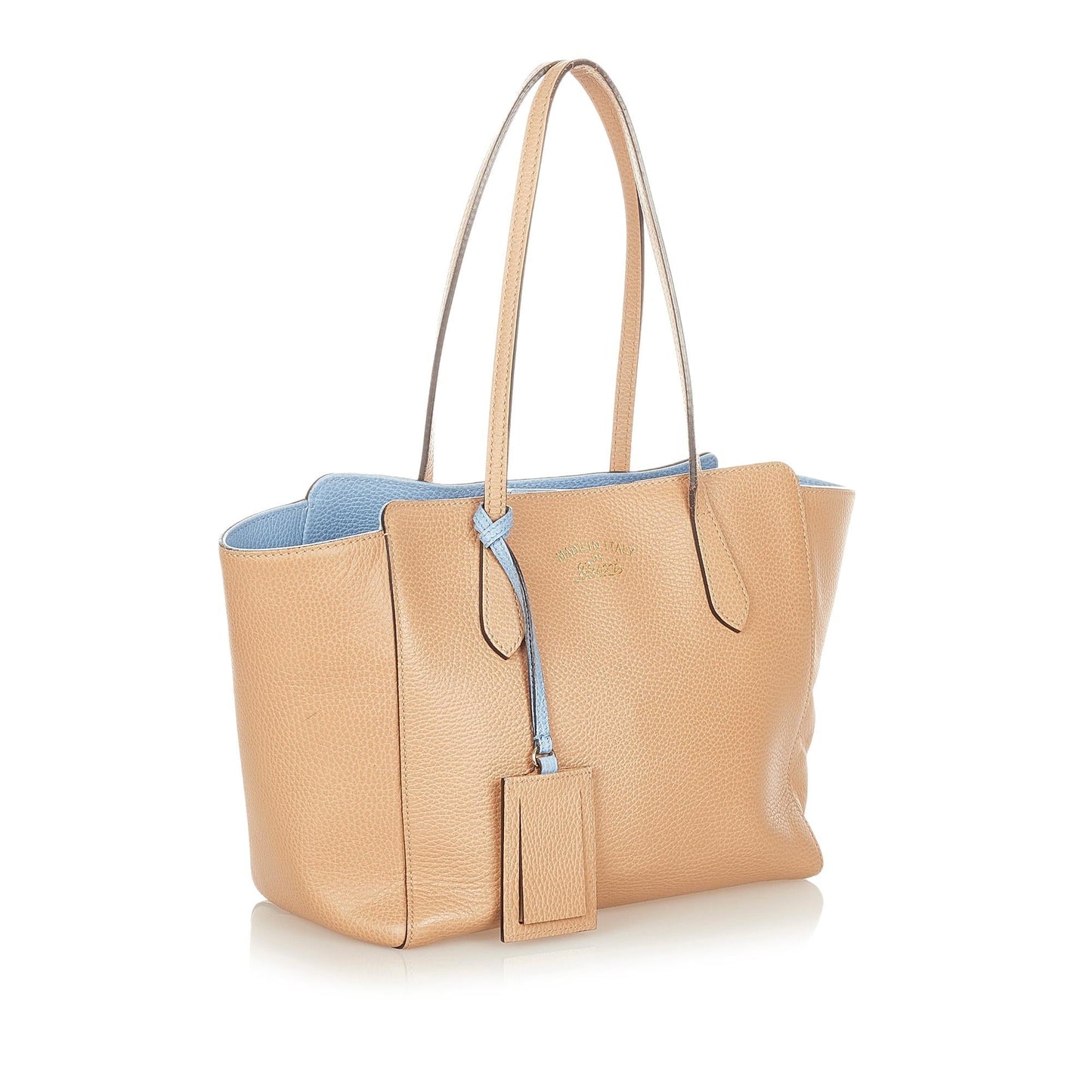 Gucci Swing SHG Leather Calf Brown Tote Bag 6