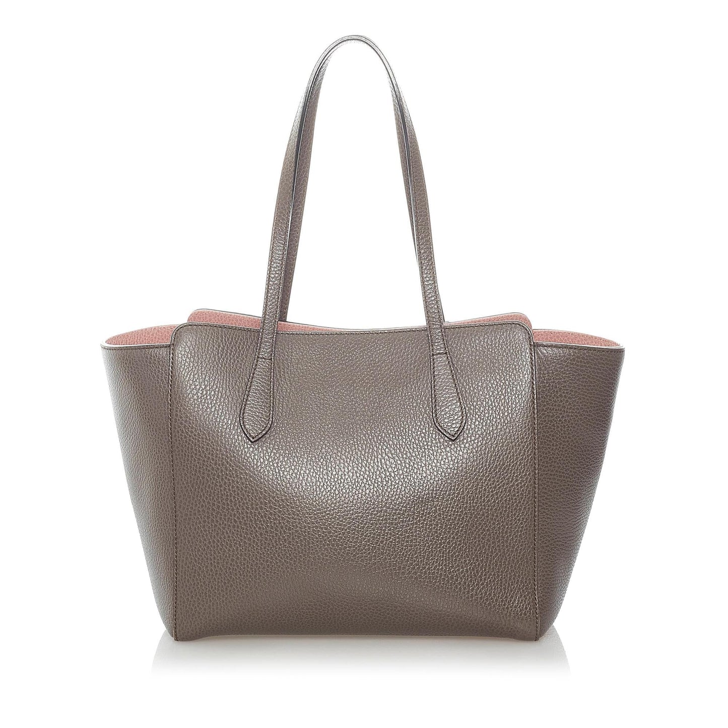 Gucci Swing SHG Leather Calf Brown Tote Bag 7