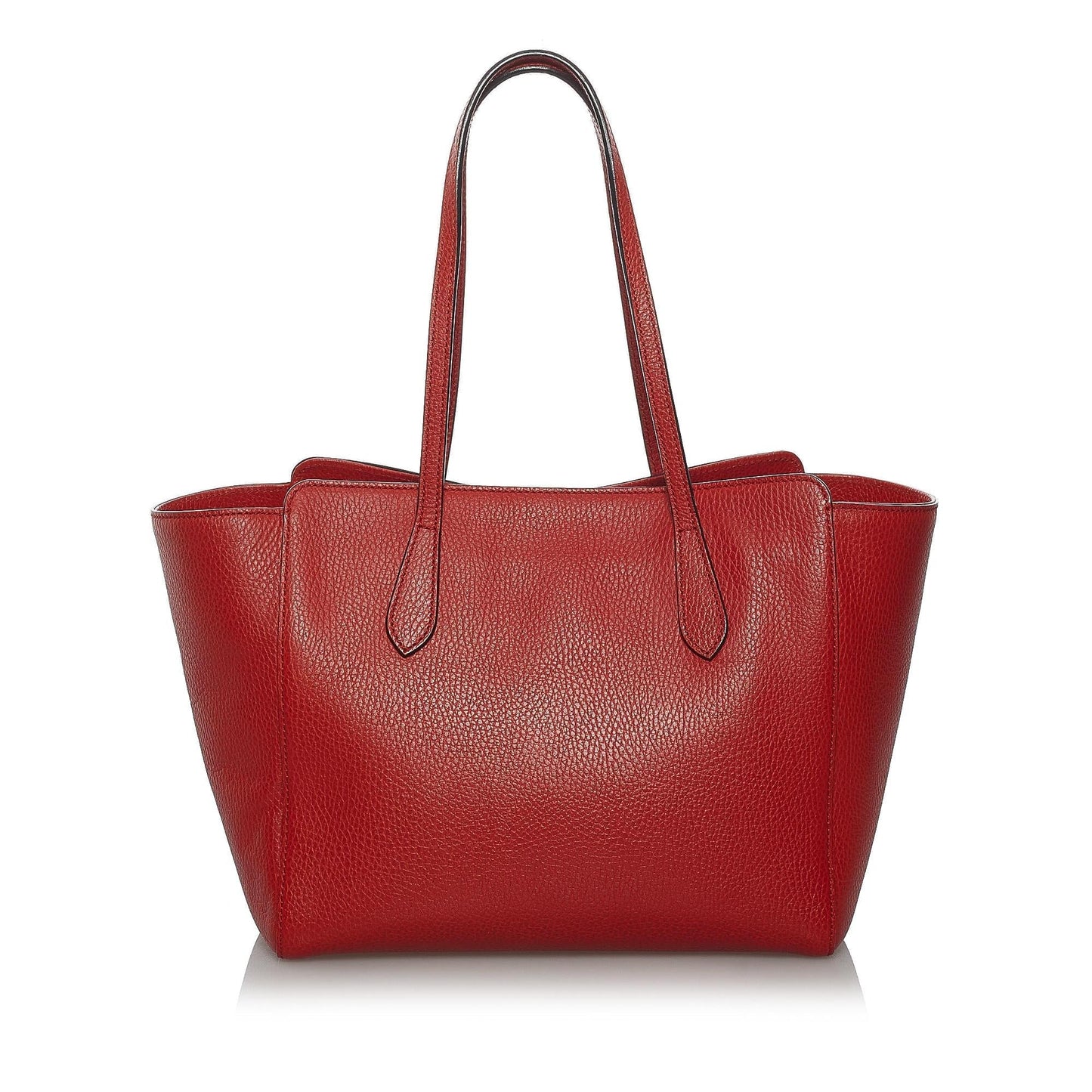 Gucci Swing SHG Leather Calf Red Tote Bag