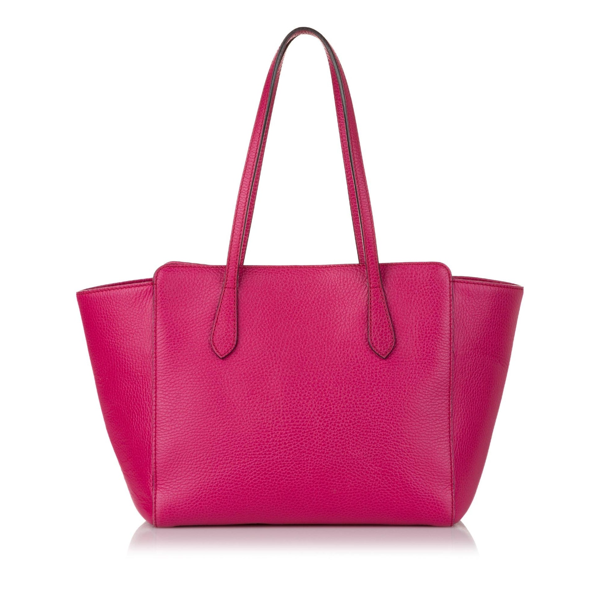 Gucci Swing SHG Leather Calf Pink Tote Bag