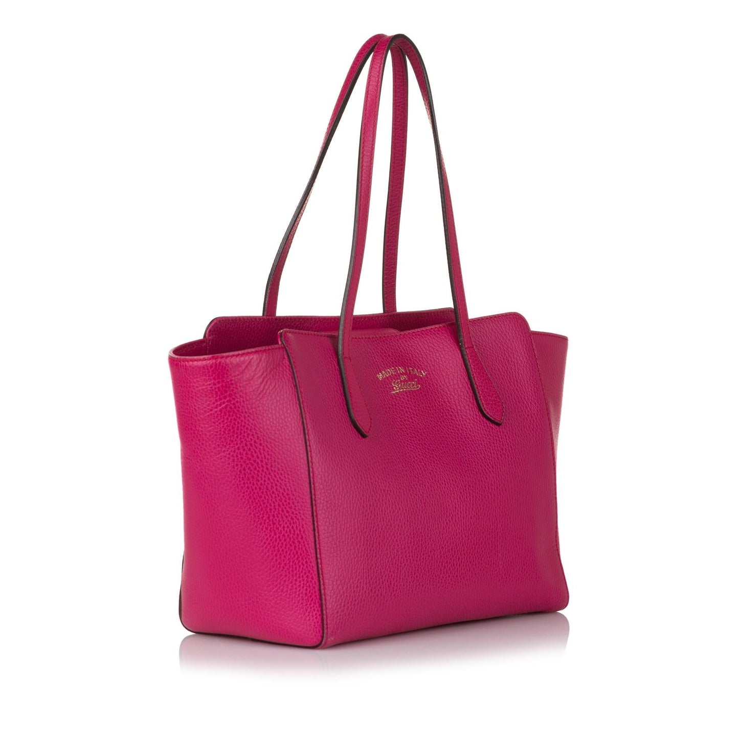 Gucci Swing SHG Leather Calf Pink Tote Bag