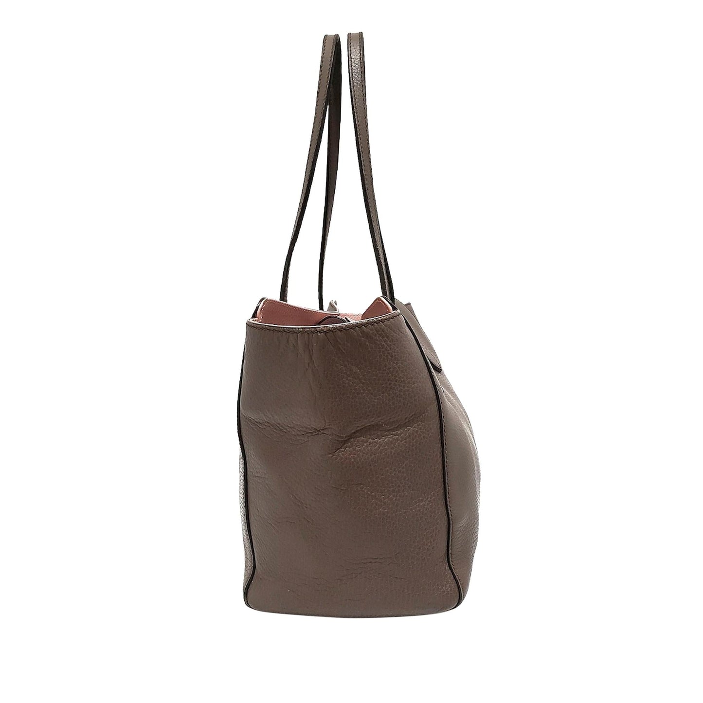 Gucci Swing SHG Leather Calf Brown Tote Bag