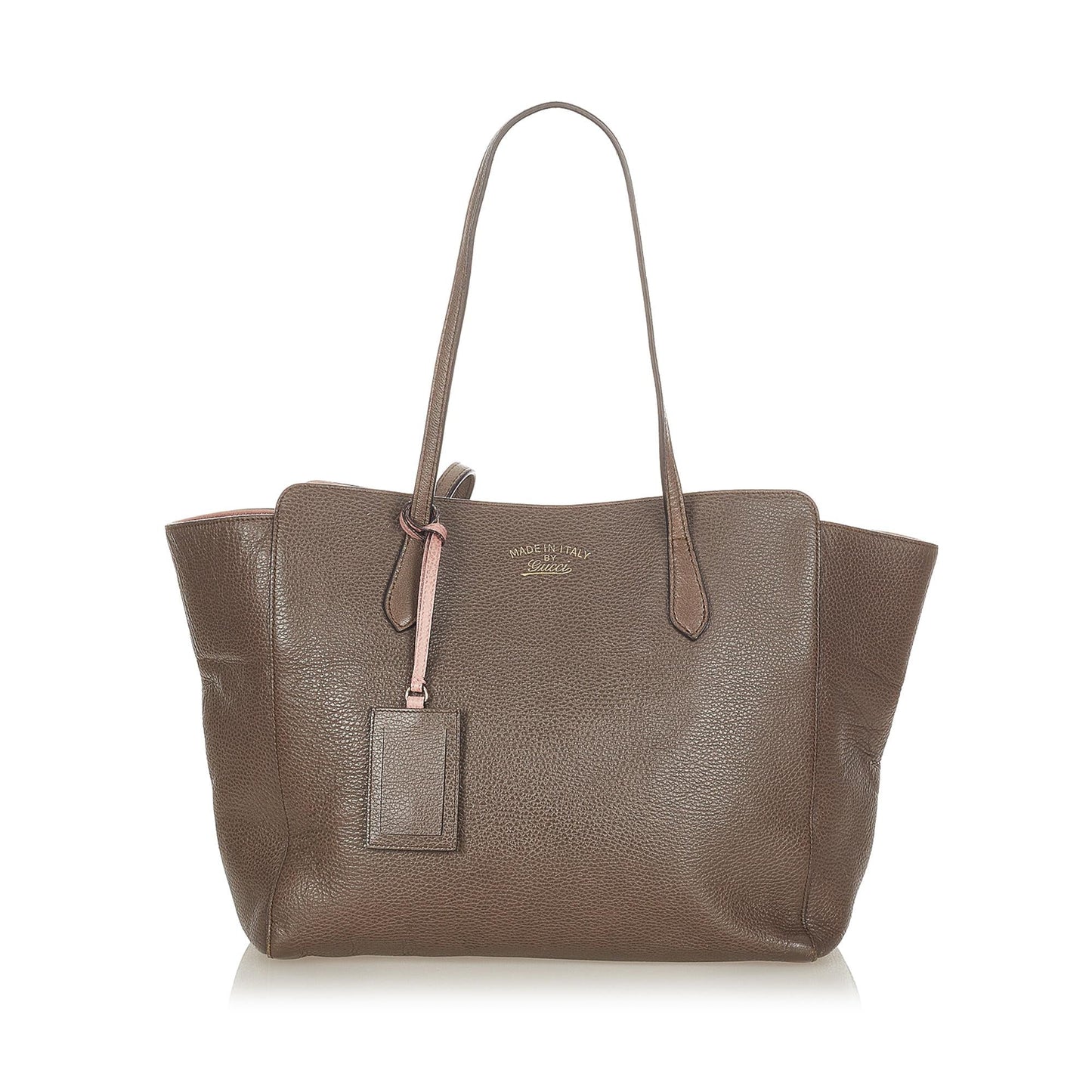 Gucci Swing SHG-ZneLnc Leather Calf Brown Tote Bag