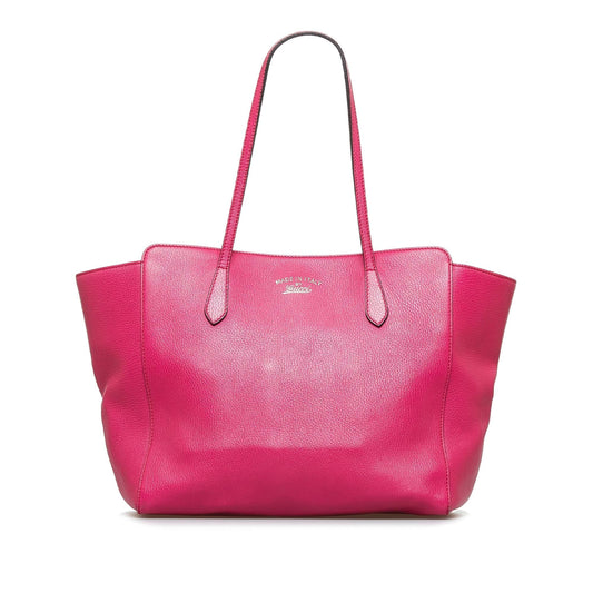 Gucci Swing SHG-2OdVmY Calf Pink Tote Bag