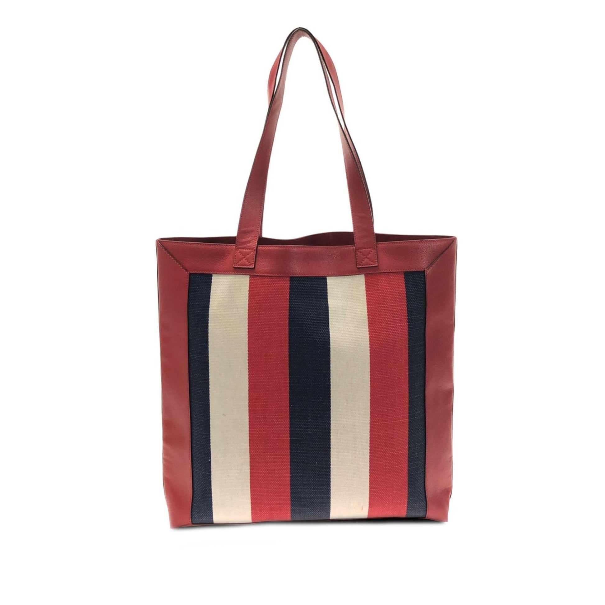 Gucci Sylvie Baiadera SHG-gXC8UY Canvas Red Tote Bag