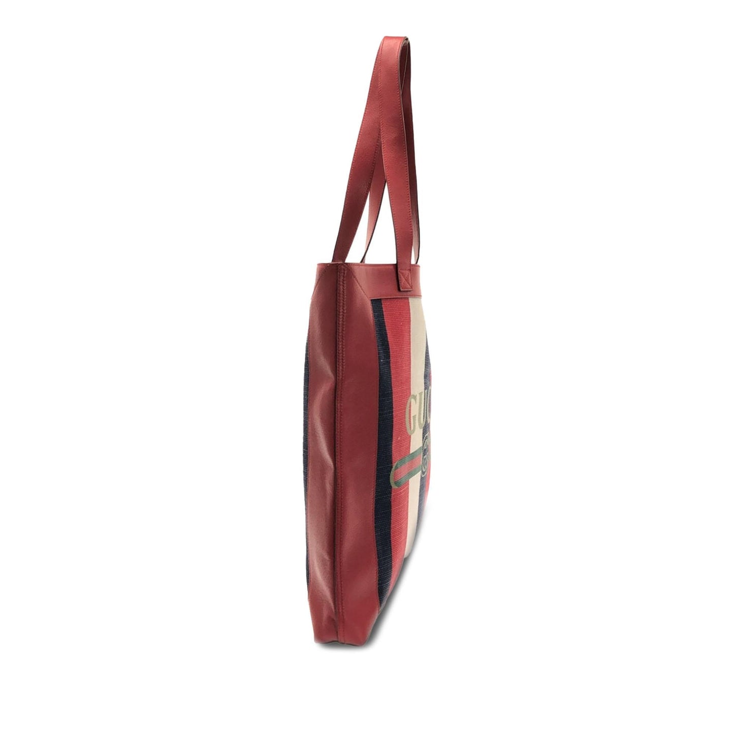 Gucci Sylvie Baiadera SHG-gXC8UY Canvas Red Tote Bag