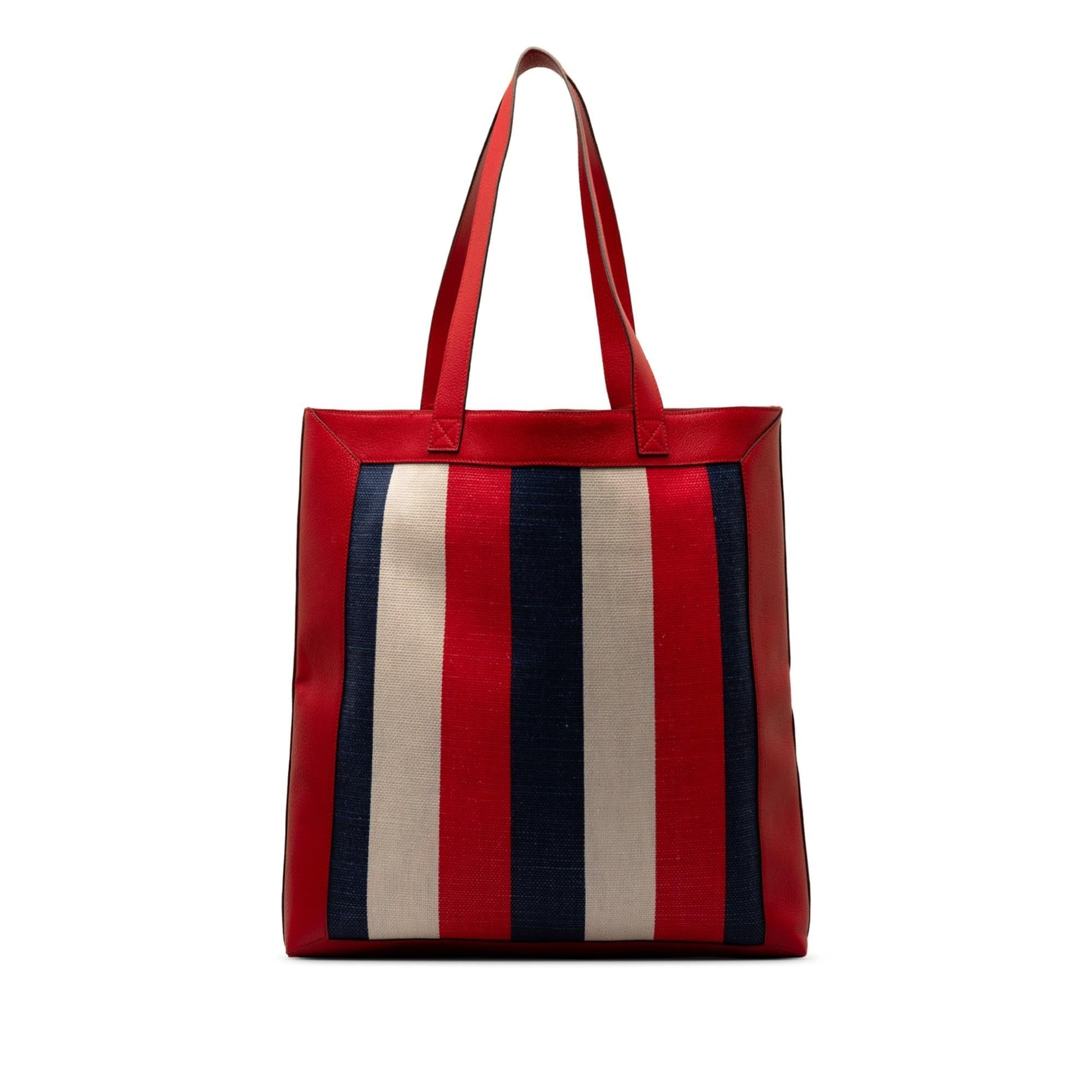 Gucci Sylvie Baiadera SHG-zbwIxg Canvas Calf Red Tote Bag