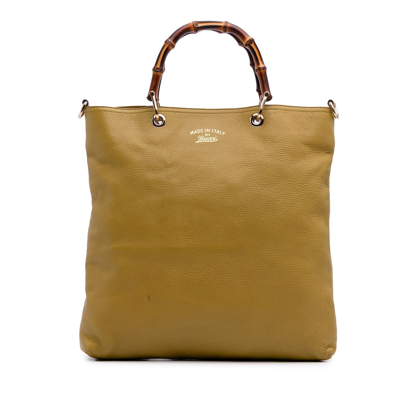Gucci Tall Bamboo Shopper Leather Calf Tote Bag