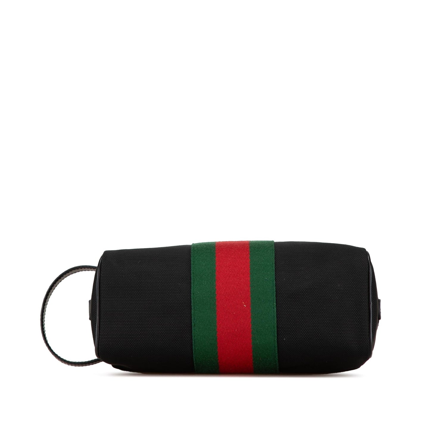 Gucci Techno Web Canvas Calf Black Clutch Bag Shg Y1Ruu1