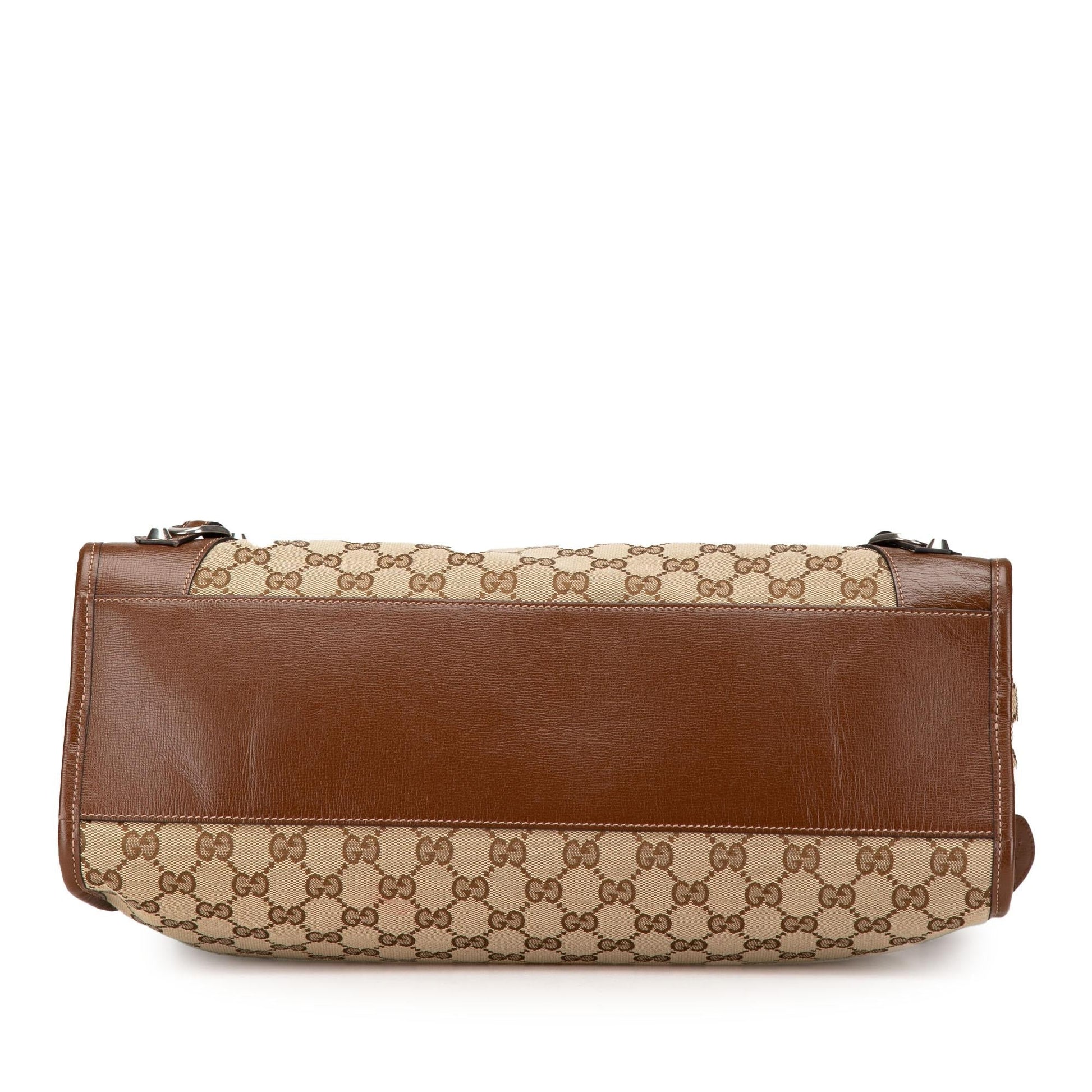 Gucci Hacker Project GG Neo Classic Canvas Brown Satchel Bag