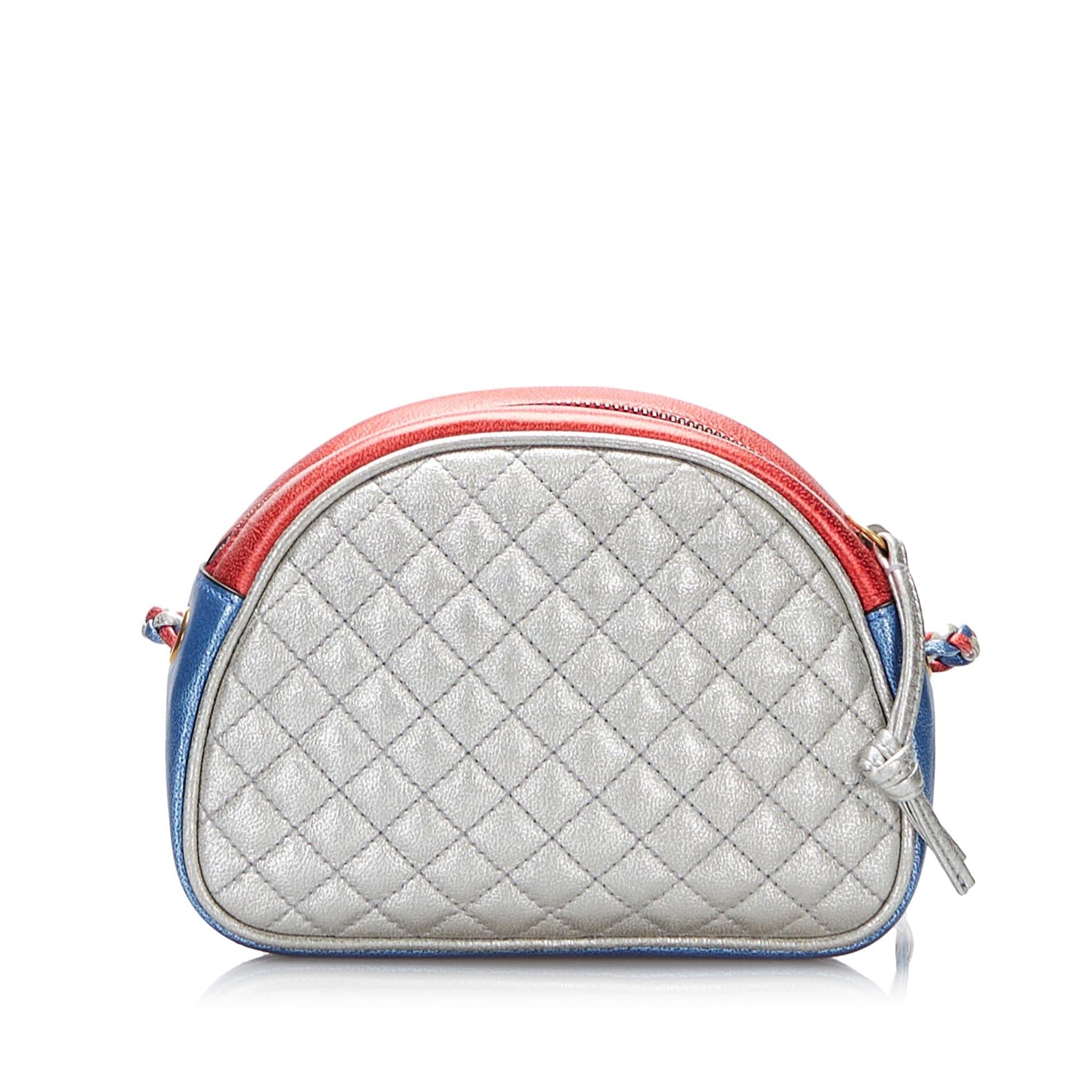Gucci Trapuntata SHG-fwy0a0 Calf Blue Crossbody Bag