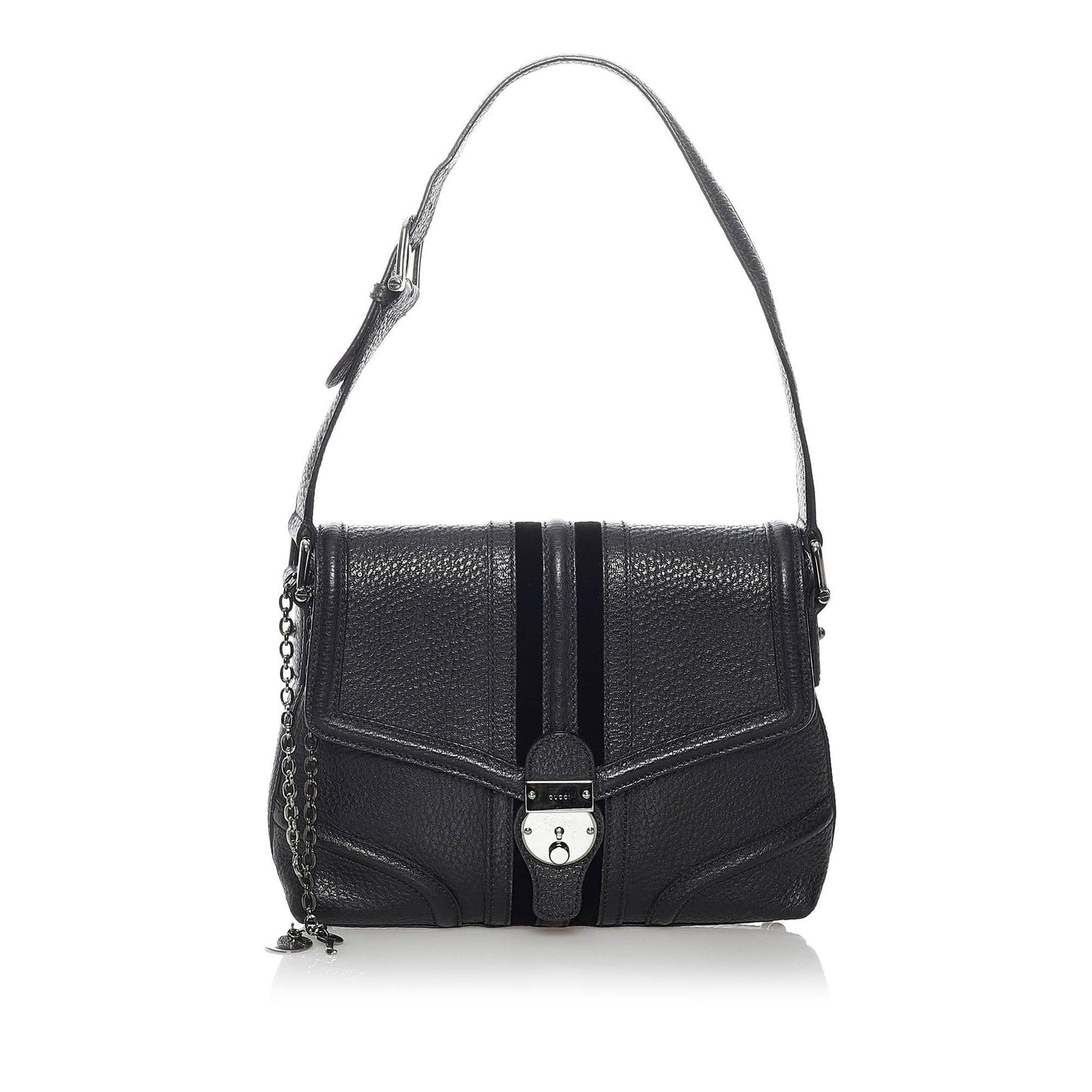 Gucci Treasure SHG Leather Calf Black Shoulder Bag