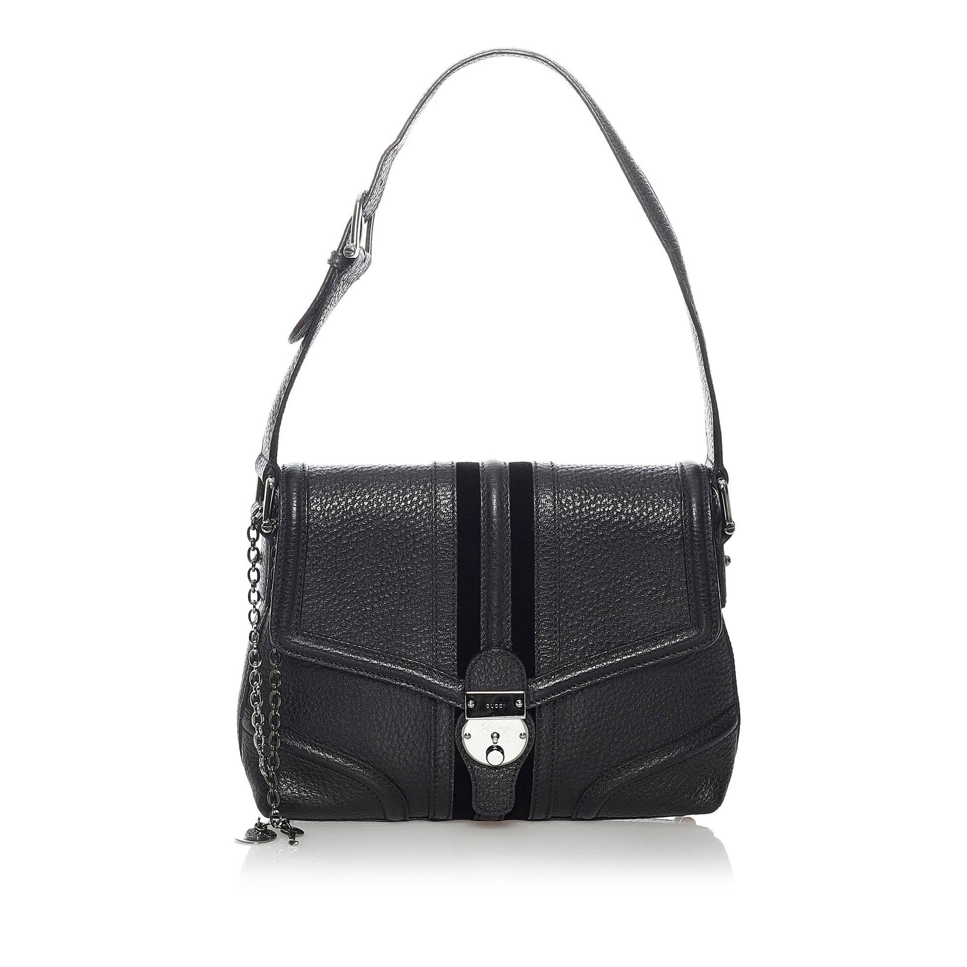 Gucci Treasure SHG Leather Calf Black Shoulder Bag